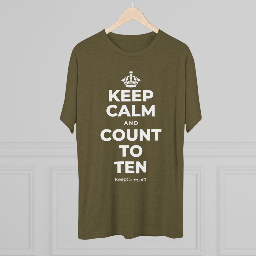 KEEP CALM AND COUNT TO TEN Tri-Blend Tee