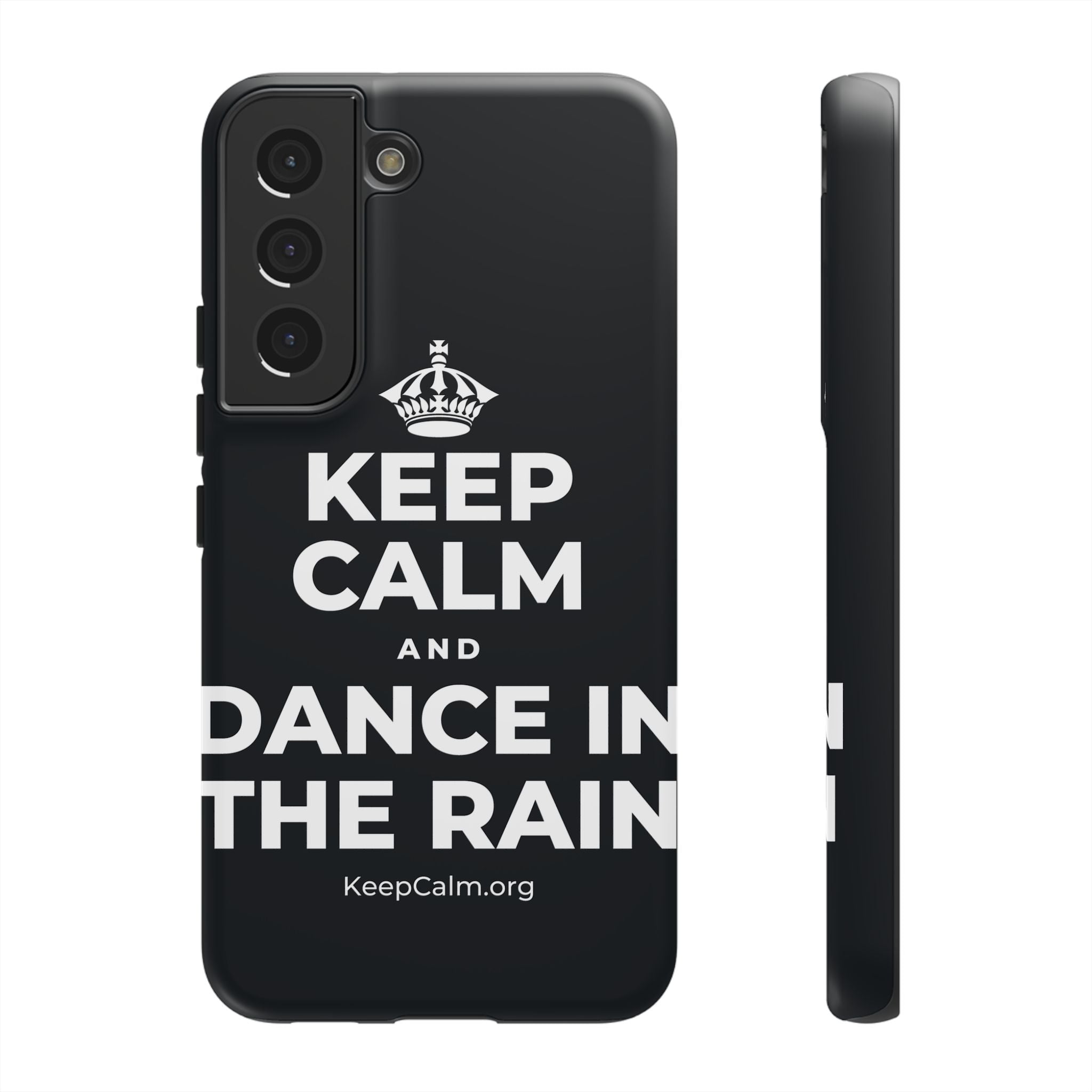 KEEP CALM AND DANCE IN THE RAIN Phone Case (Dark)