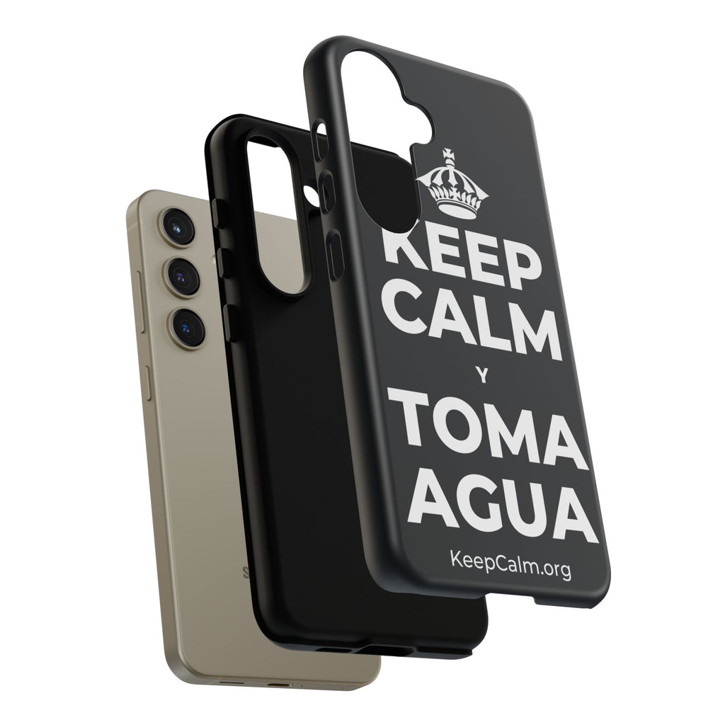 KEEP CALM Y TOMA AGUA Phone Case (Dark)