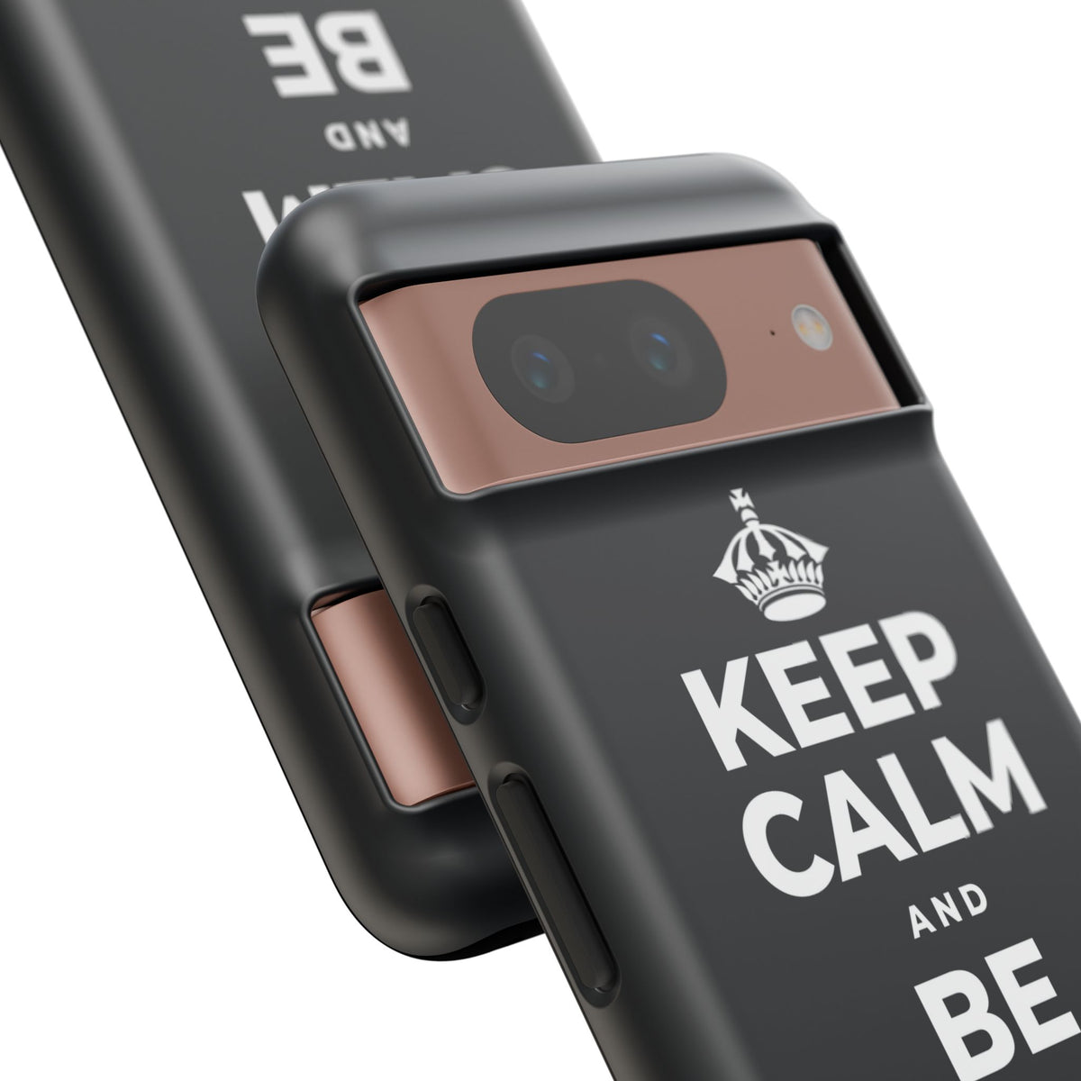 KEEP CALM AND BE STRONG LIKE A 🦕 Phone Case (Dark)