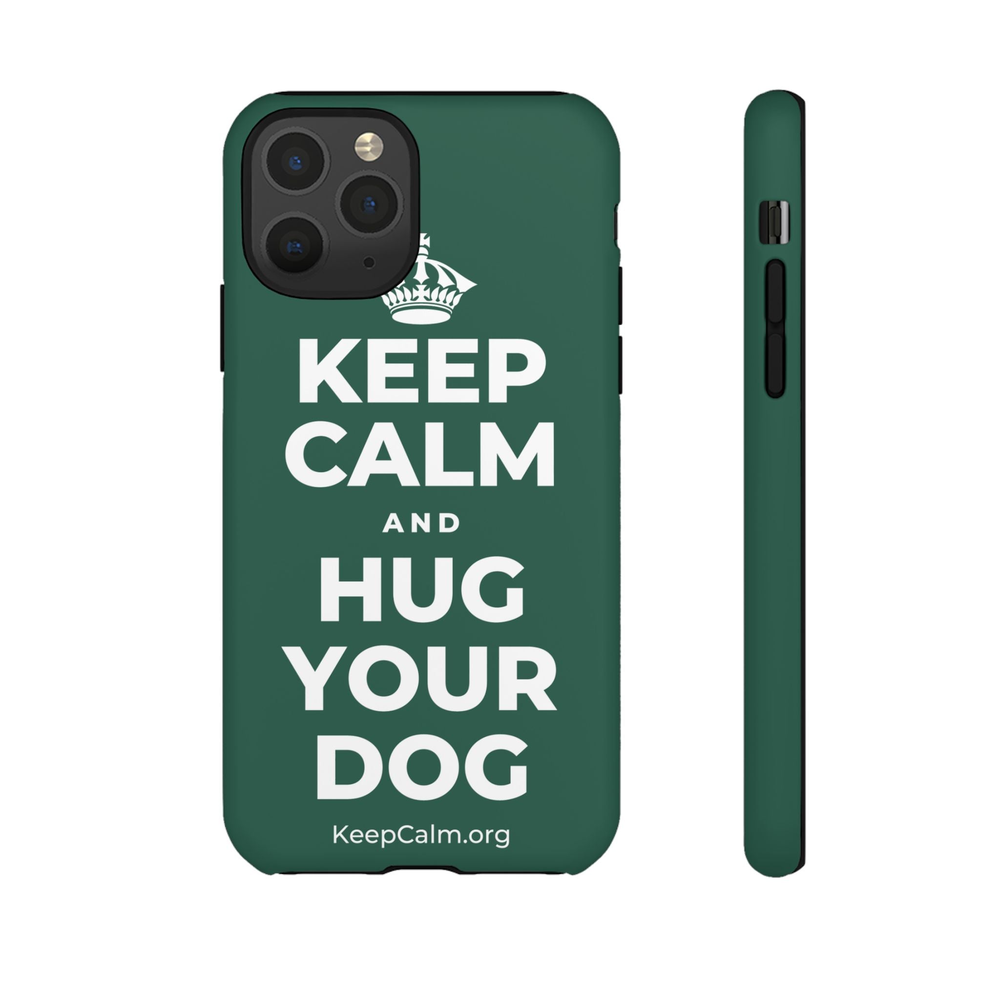KEEP CALM AND HUG YOUR DOG Phone Case