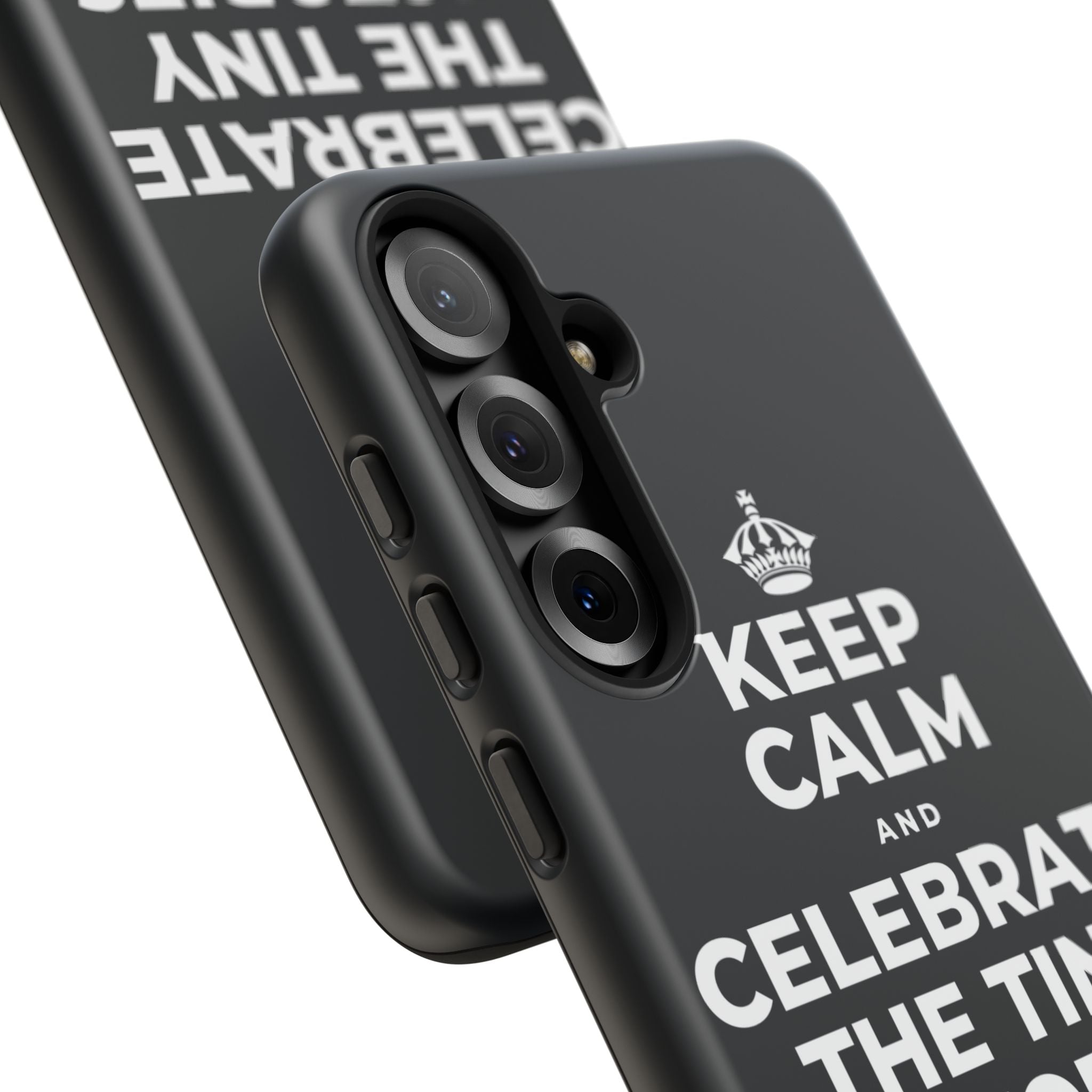 KEEP CALM AND CELEBRATE THE TINY VICTORIES EVERY SINGLE DAY Phone Case (Dark)