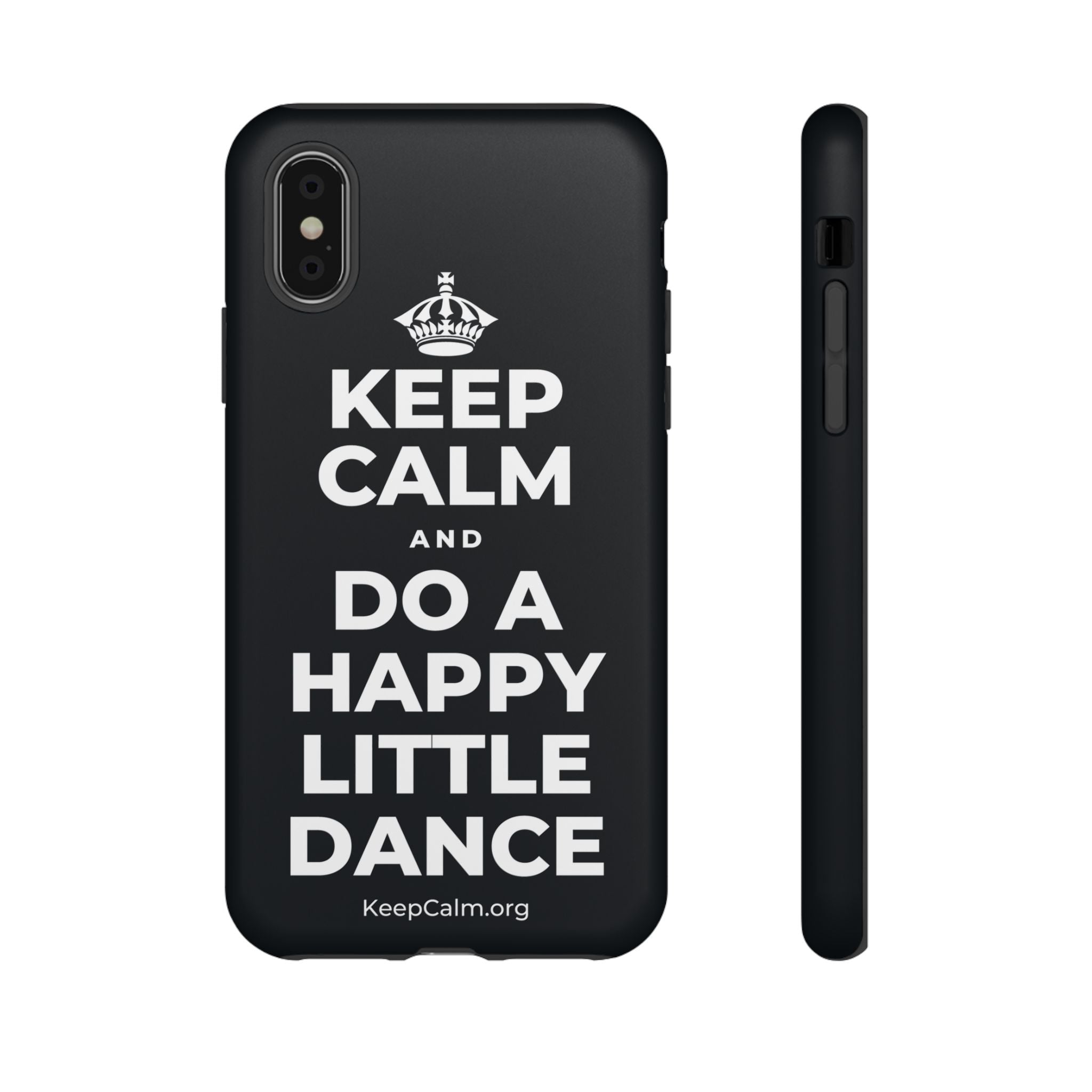 KEEP CALM AND DO A HAPPY LITTLE DANCE Phone Case (Dark)