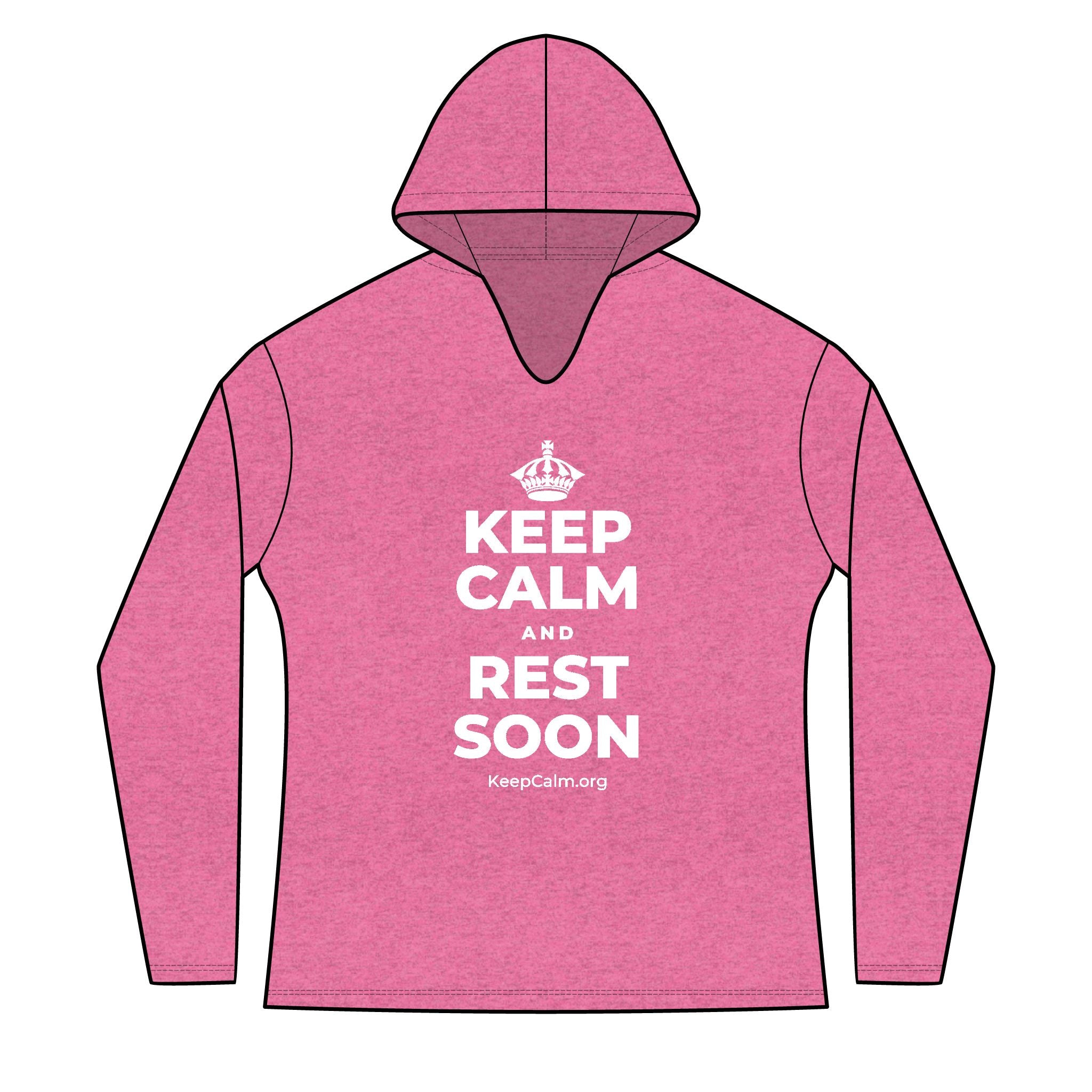KEEP CALM AND REST SOON Women's Long Sleeve Hoodie