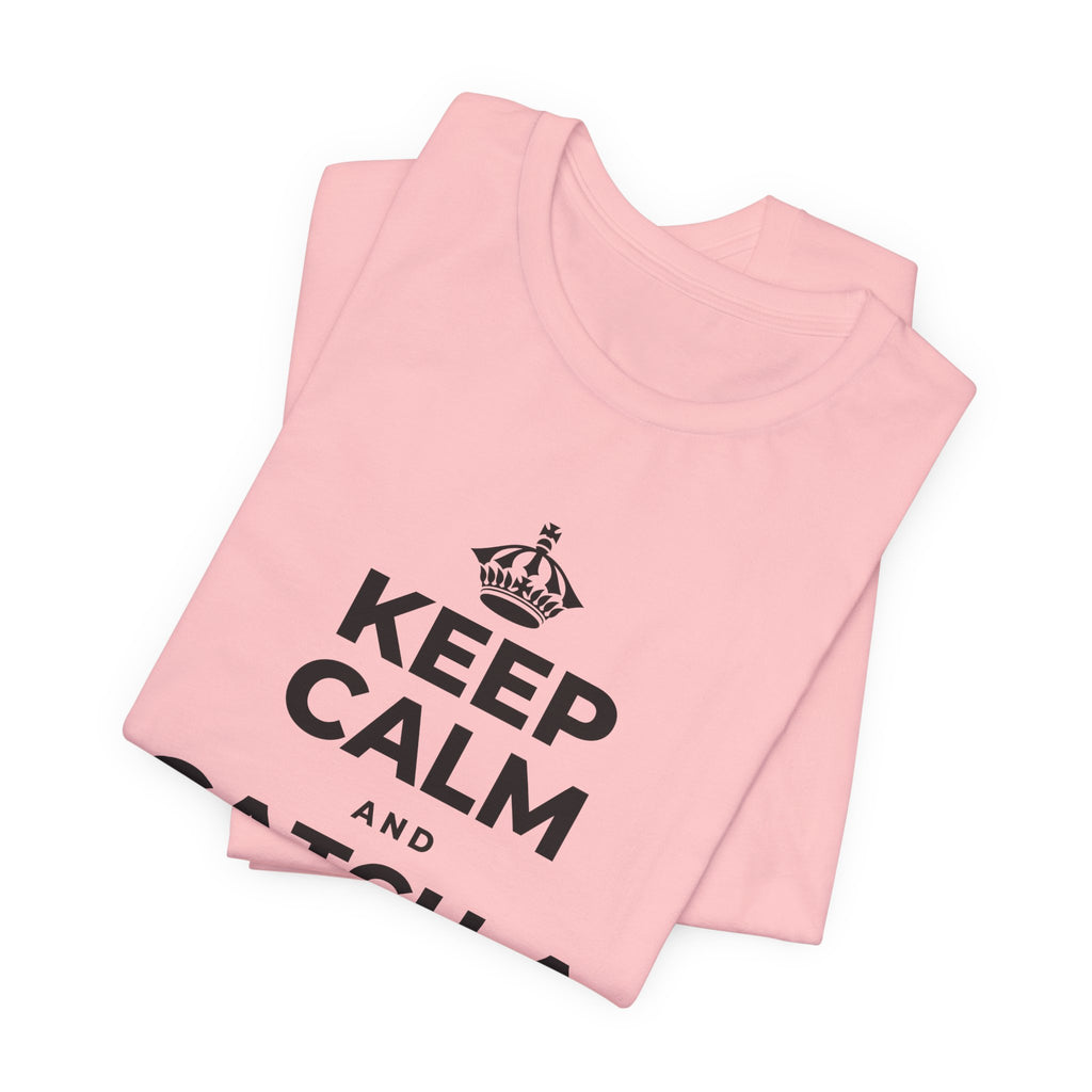 KEEP CALM AND CATCH A SEA BREEZE T-Shirt (White–Asphalt)