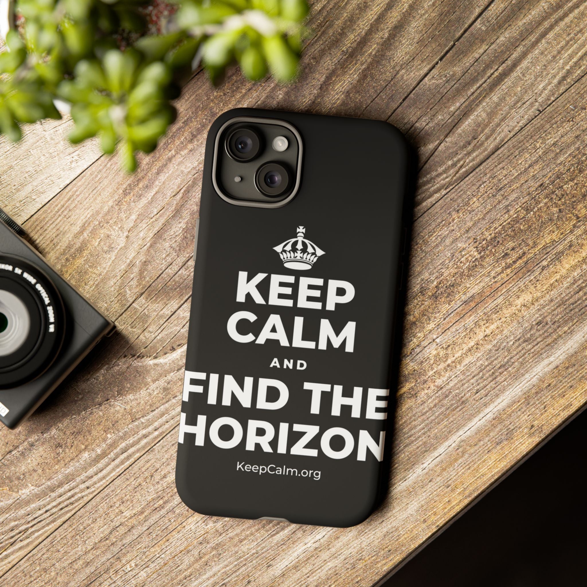 KEEP CALM AND FIND THE HORIZON Phone Case