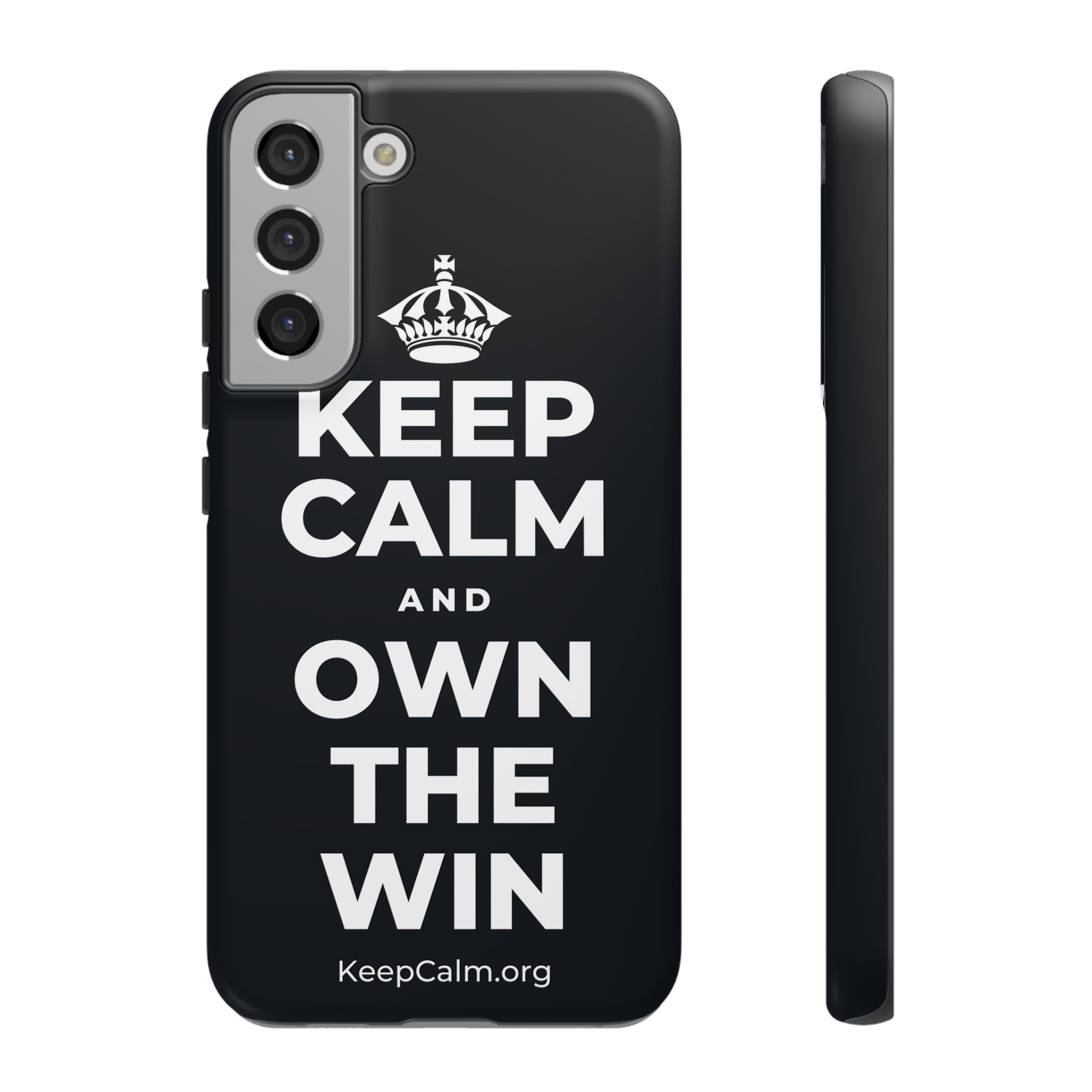 KEEP CALM AND OWN THE WIN Phone Case (Dark)