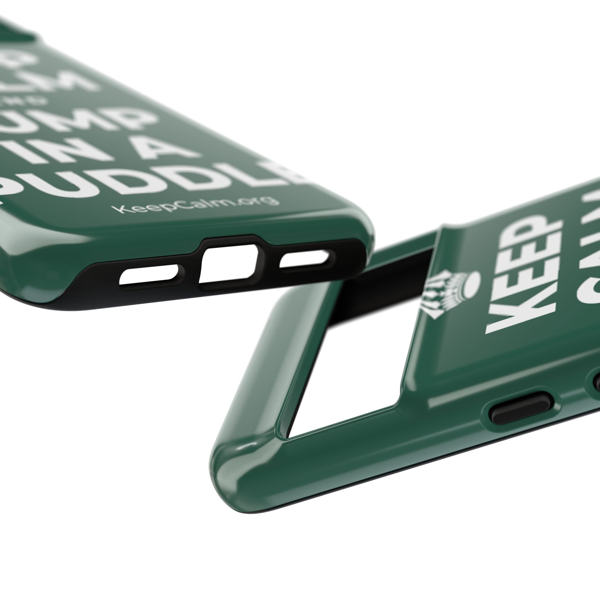 KEEP CALM AND JUMP IN A PUDDLE Phone Case