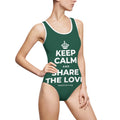 KEEP CALM AND SHARE THE LOVE One-Piece Swimsuit