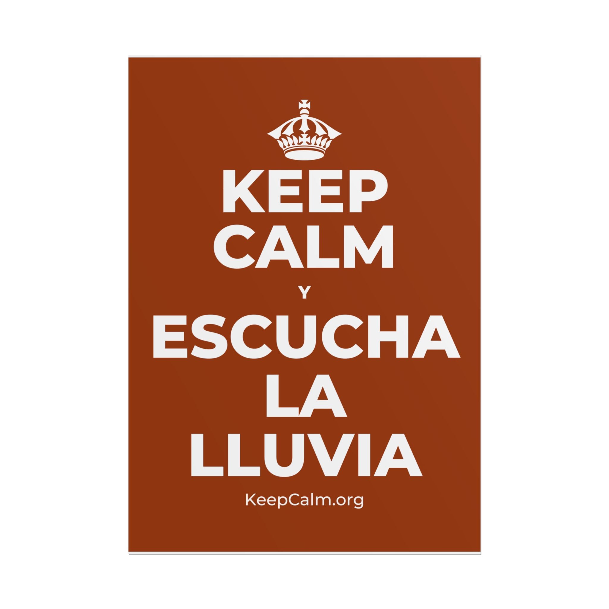 KEEP CALM Y ESCUCHA LA LLUVIA Poster