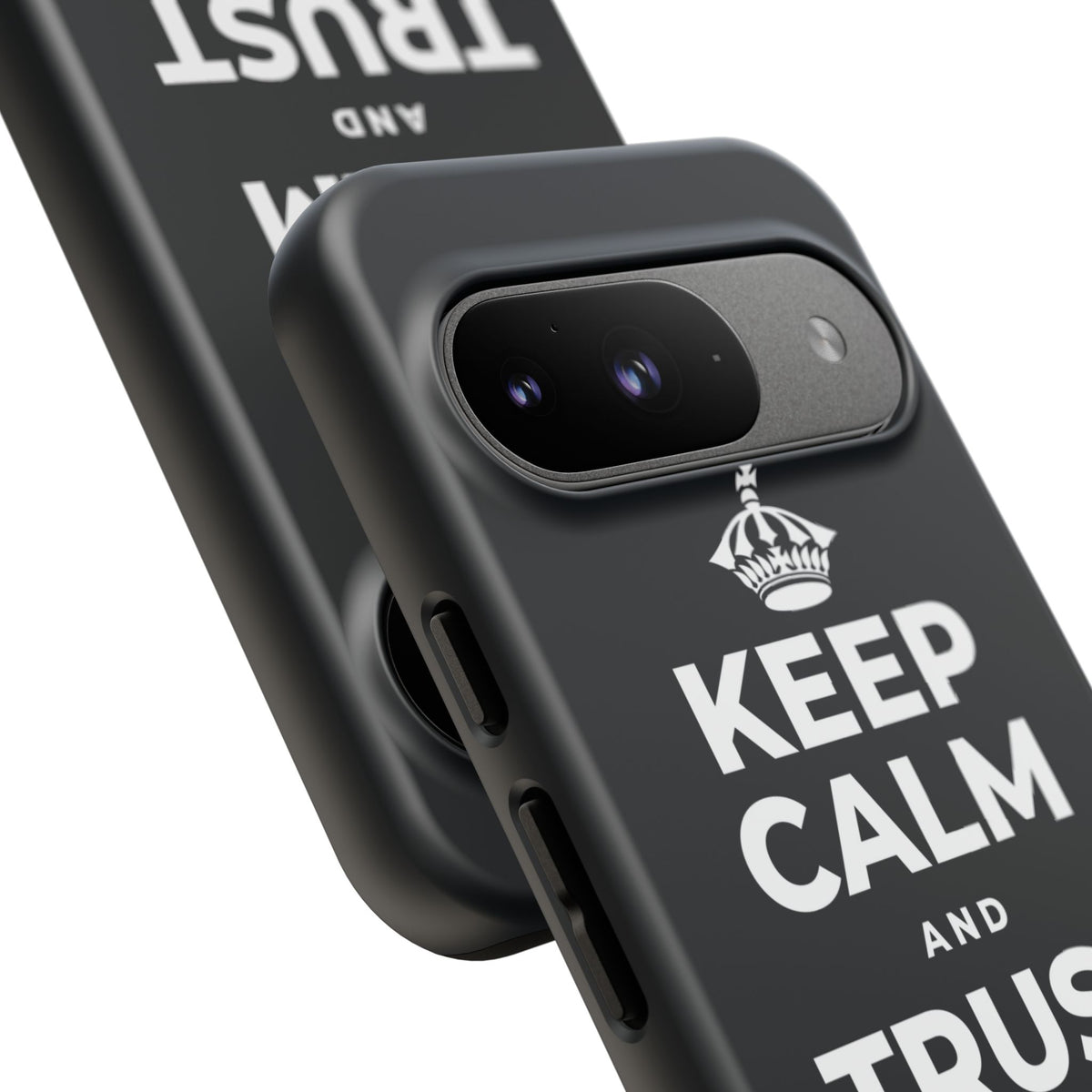 KEEP CALM AND TRUST THE MORNING Phone Case (Dark)
