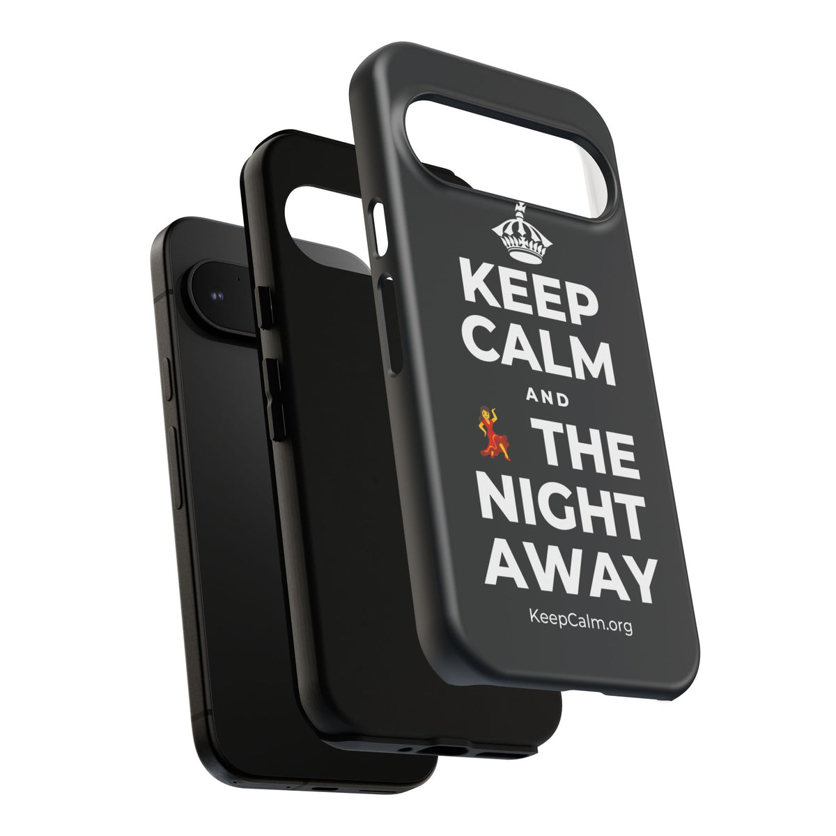 KEEP CALM AND 💃 THE NIGHT AWAY Phone Case (Dark)