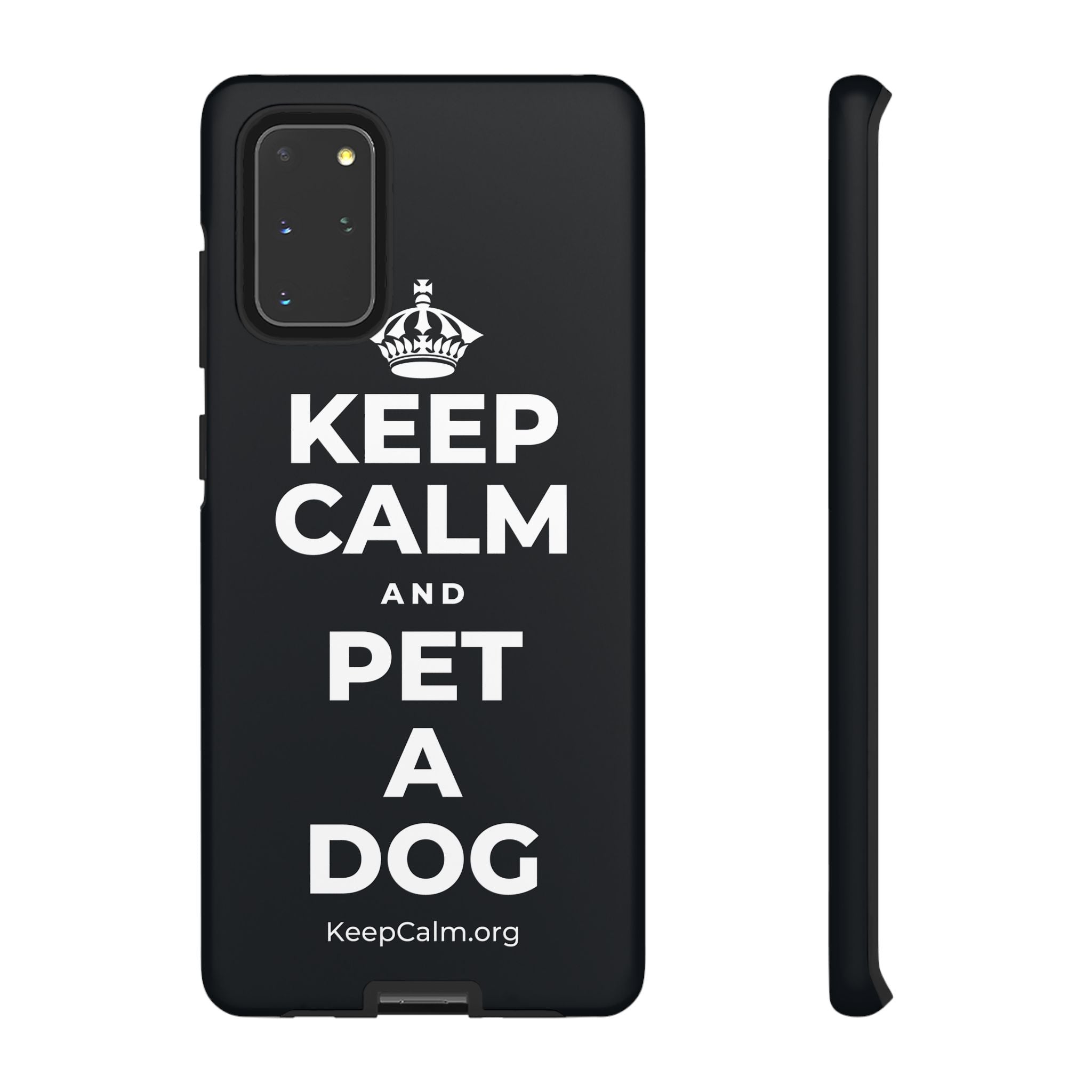 KEEP CALM AND PET A DOG Phone Case (Dark)