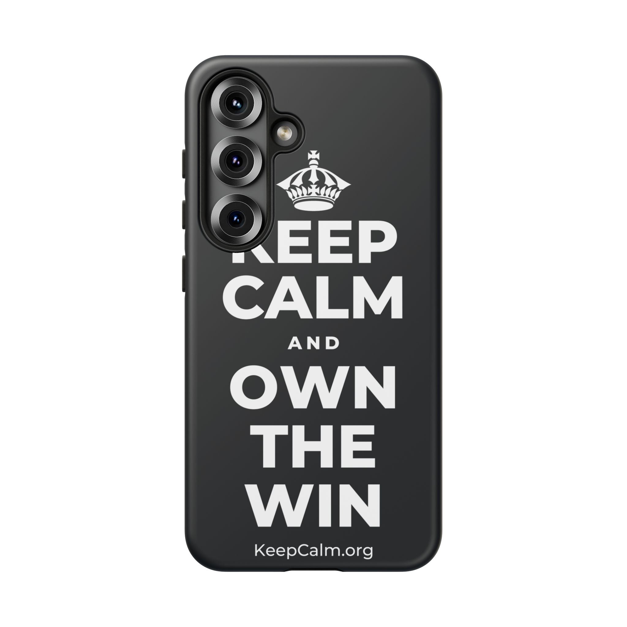 KEEP CALM AND OWN THE WIN Phone Case (Dark)
