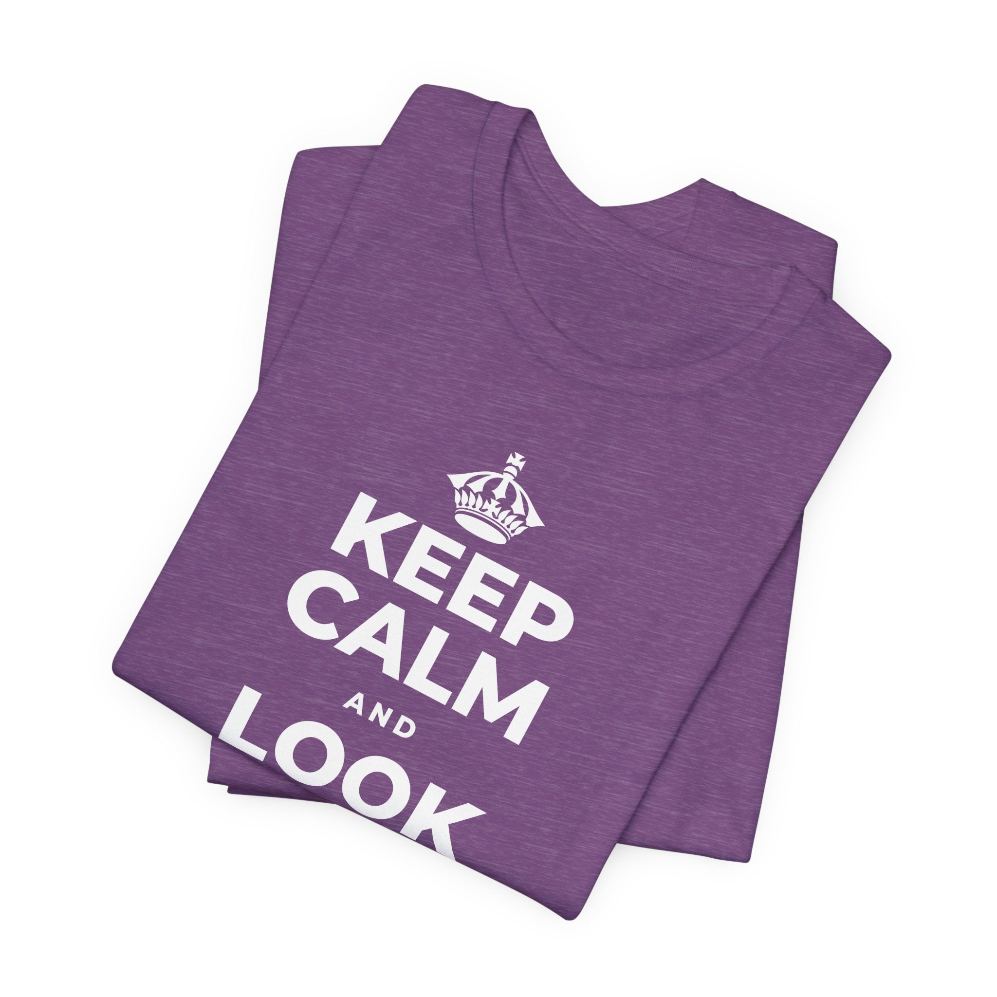 KEEP CALM AND LOOK FOR THE LIGHT T-Shirt (Baby Blue–Silver)