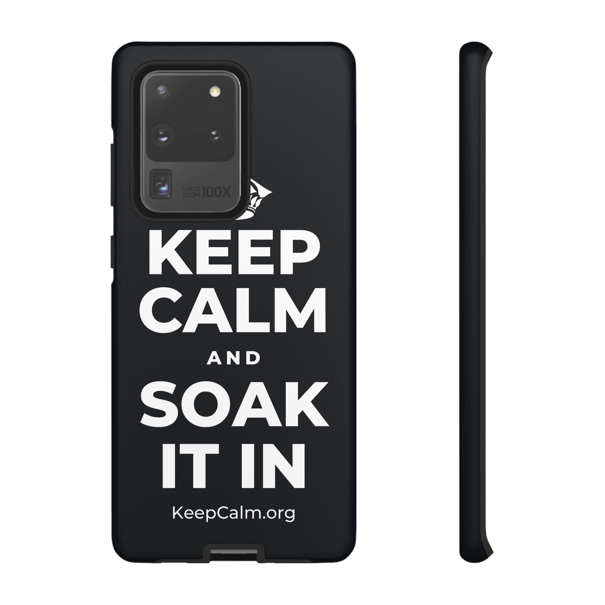 KEEP CALM AND SOAK IT IN Phone Case (Dark)