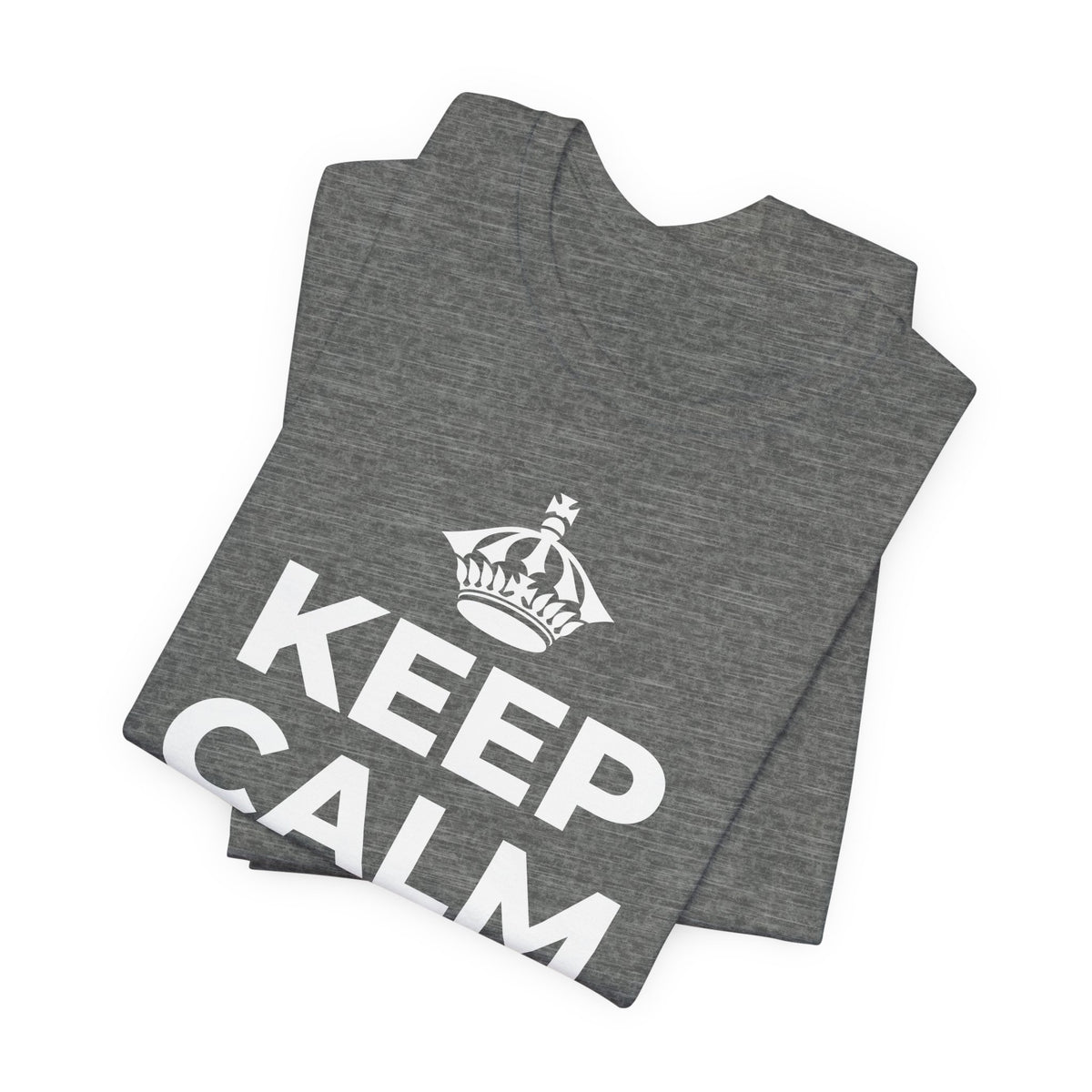 KEEP CALM AND เดินทีละก้าว T-Shirt (Baby Blue–Silver)