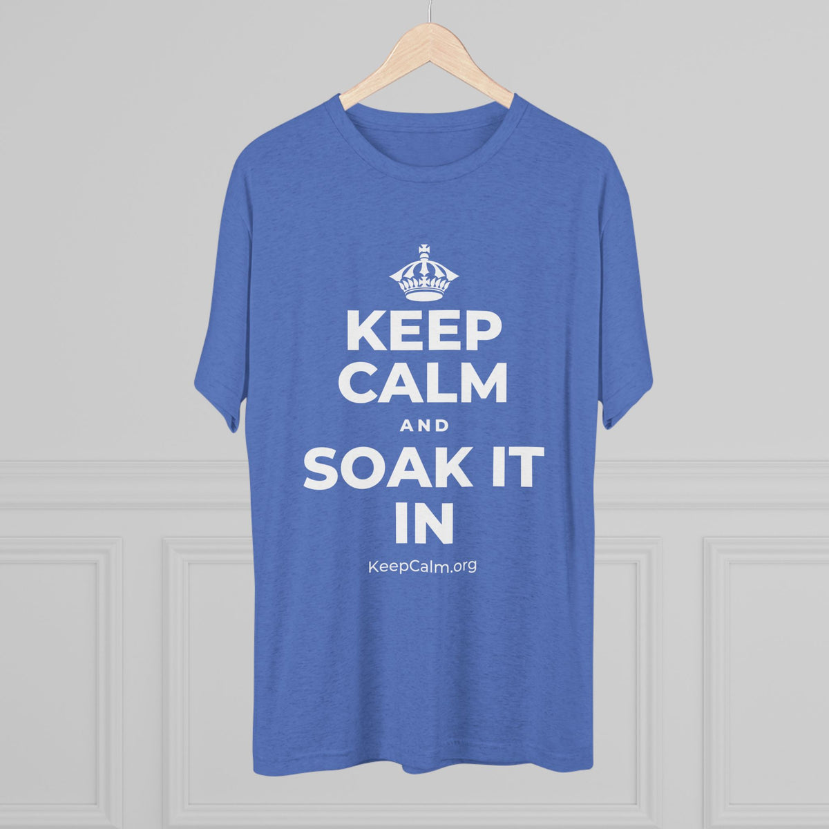 KEEP CALM AND SOAK IT IN Tri-Blend Tee