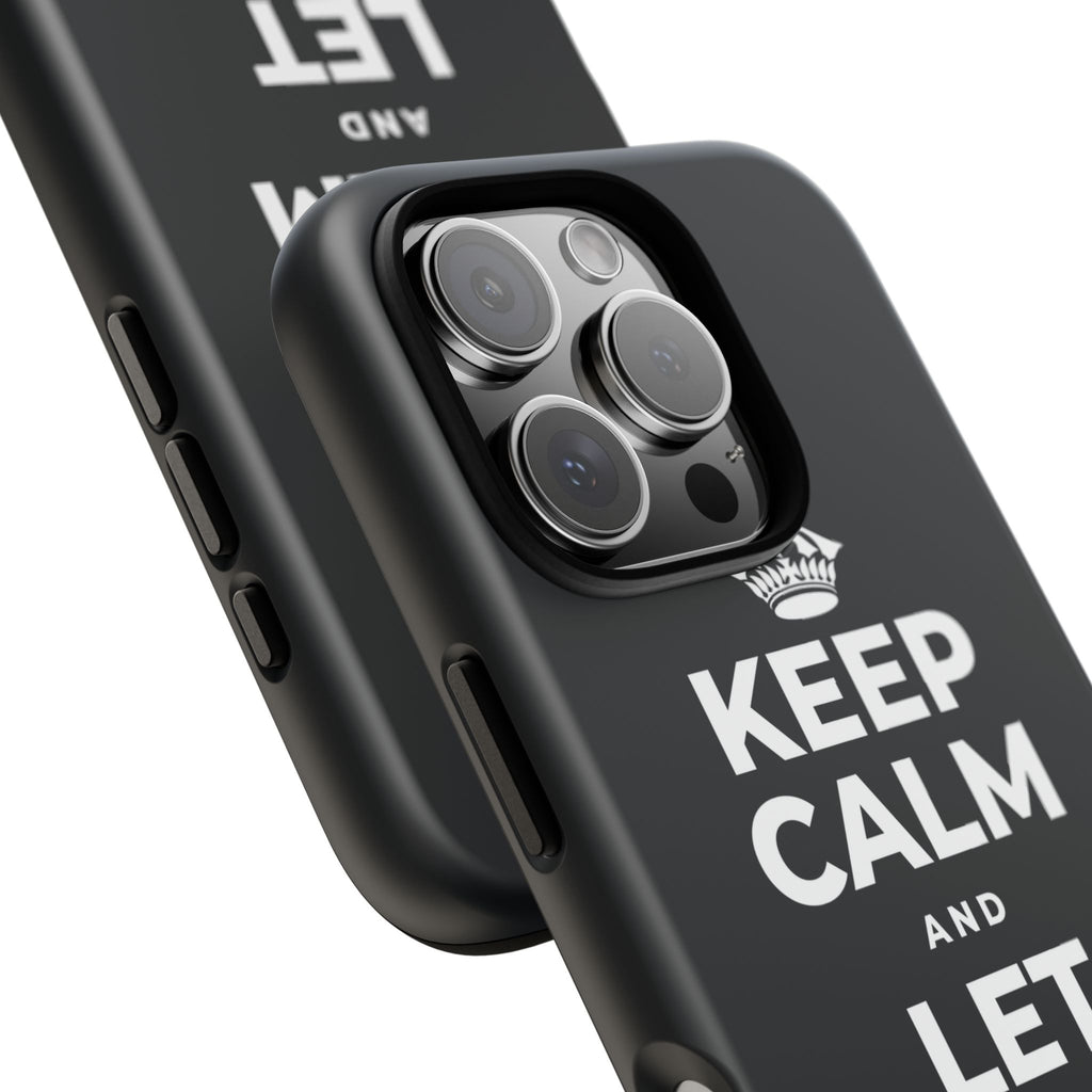 KEEP CALM AND LET PEOPLE IN Phone Case (Dark)