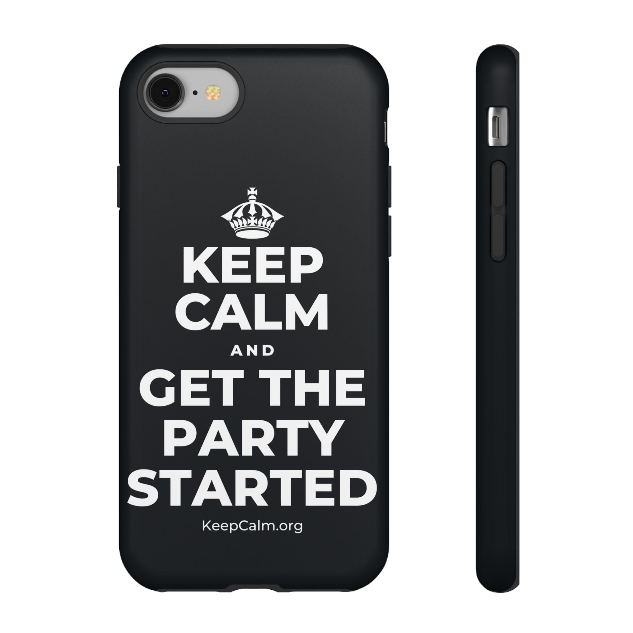 KEEP CALM AND GET THE PARTY STARTED Phone Case (Dark)
