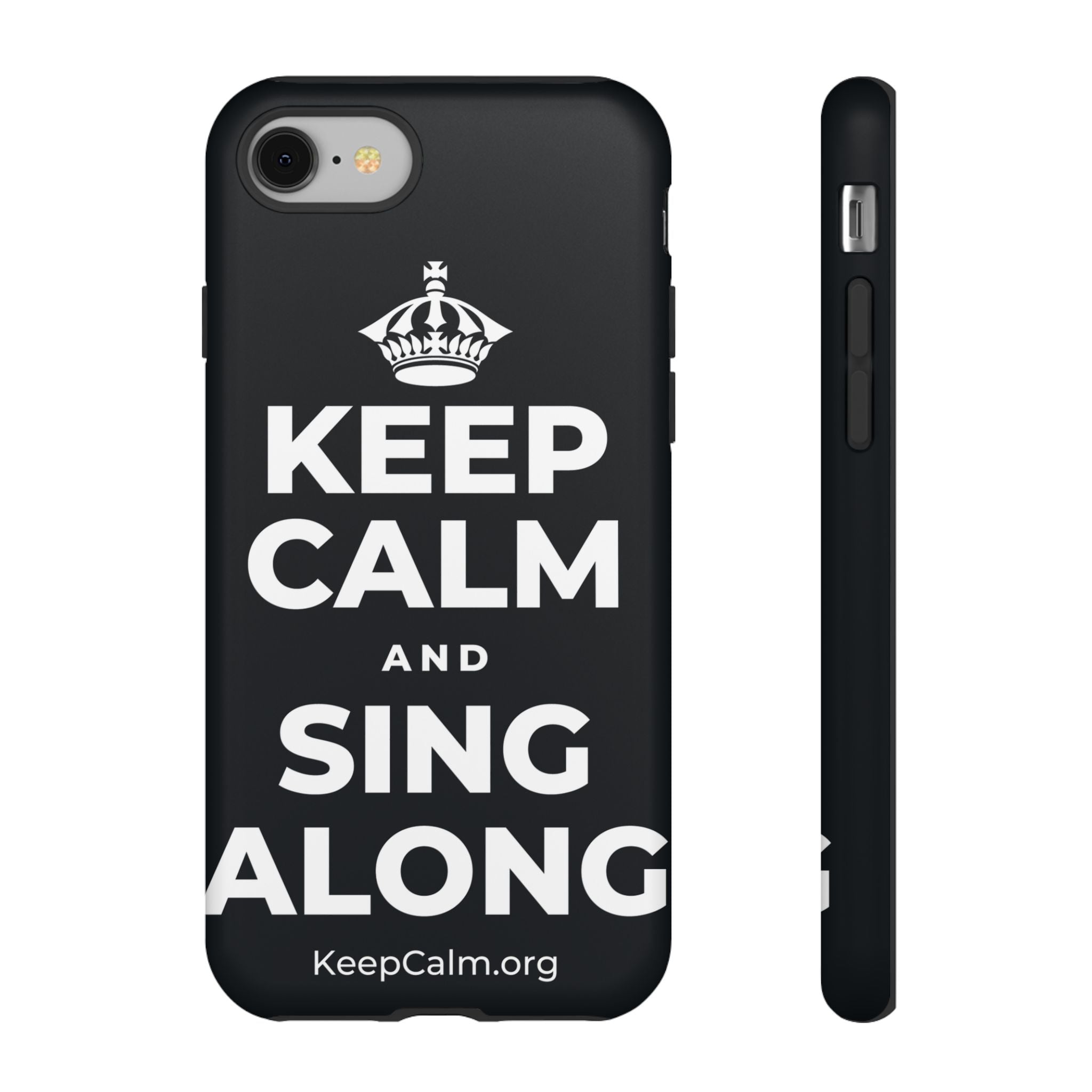 KEEP CALM AND SING ALONG Phone Case (Dark)