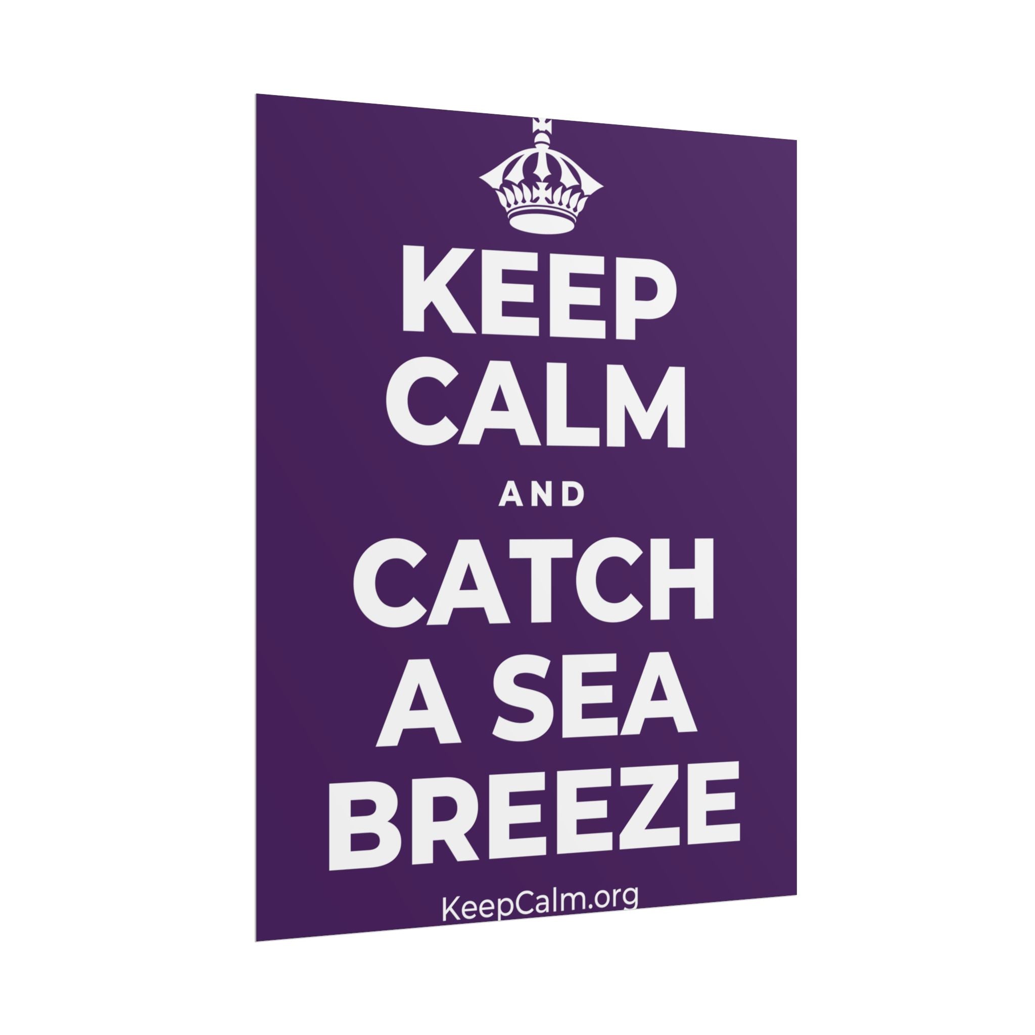 KEEP CALM AND CATCH A SEA BREEZE Poster