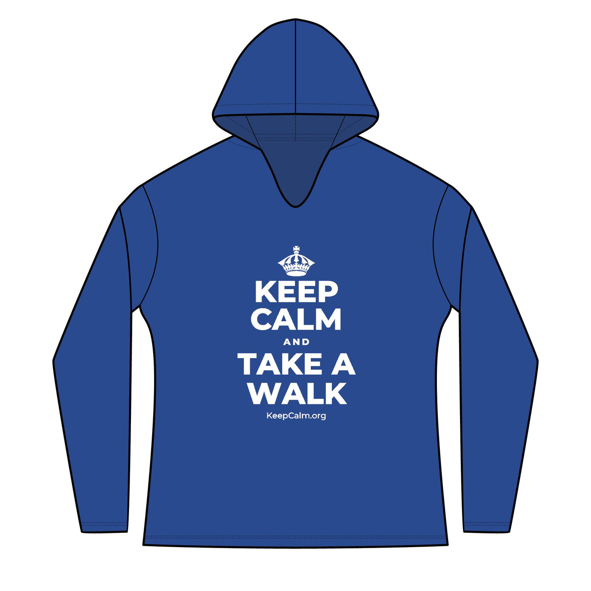 KEEP CALM AND TAKE A WALK Women's Long Sleeve Hoodie