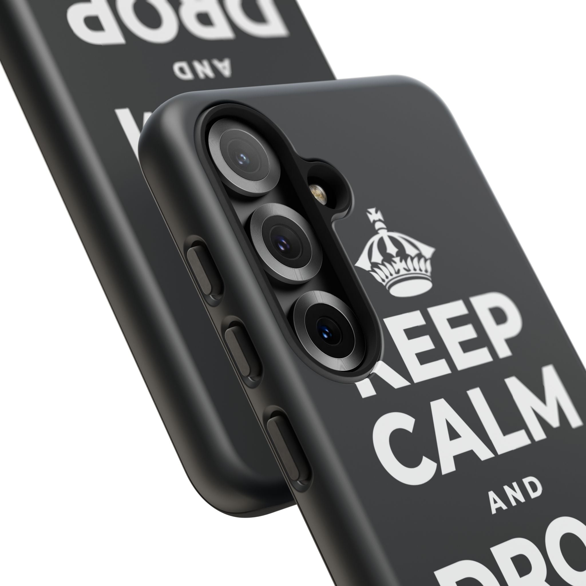 KEEP CALM AND DROP THE ROPE Phone Case (Dark)