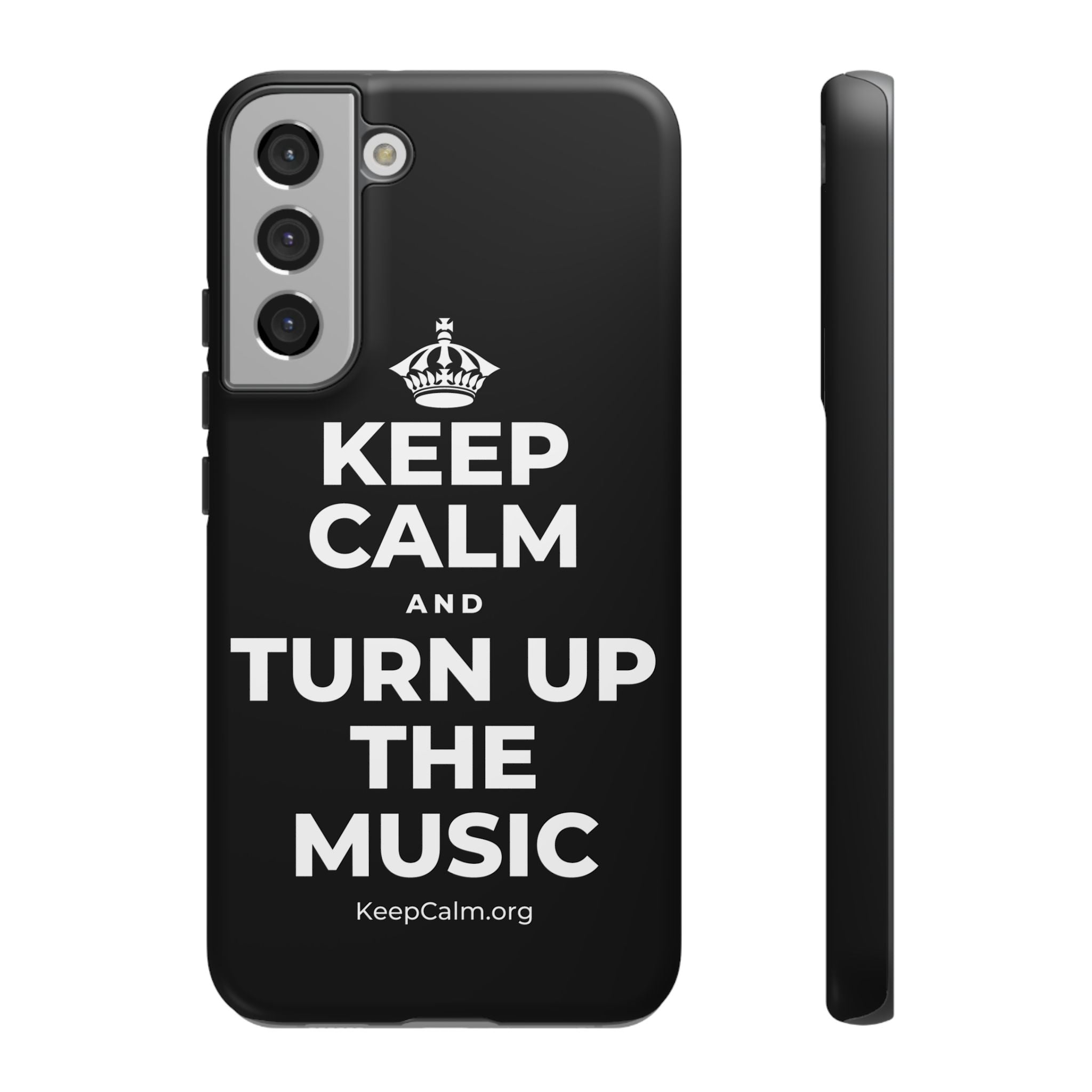 KEEP CALM AND TURN UP THE MUSIC Phone Case