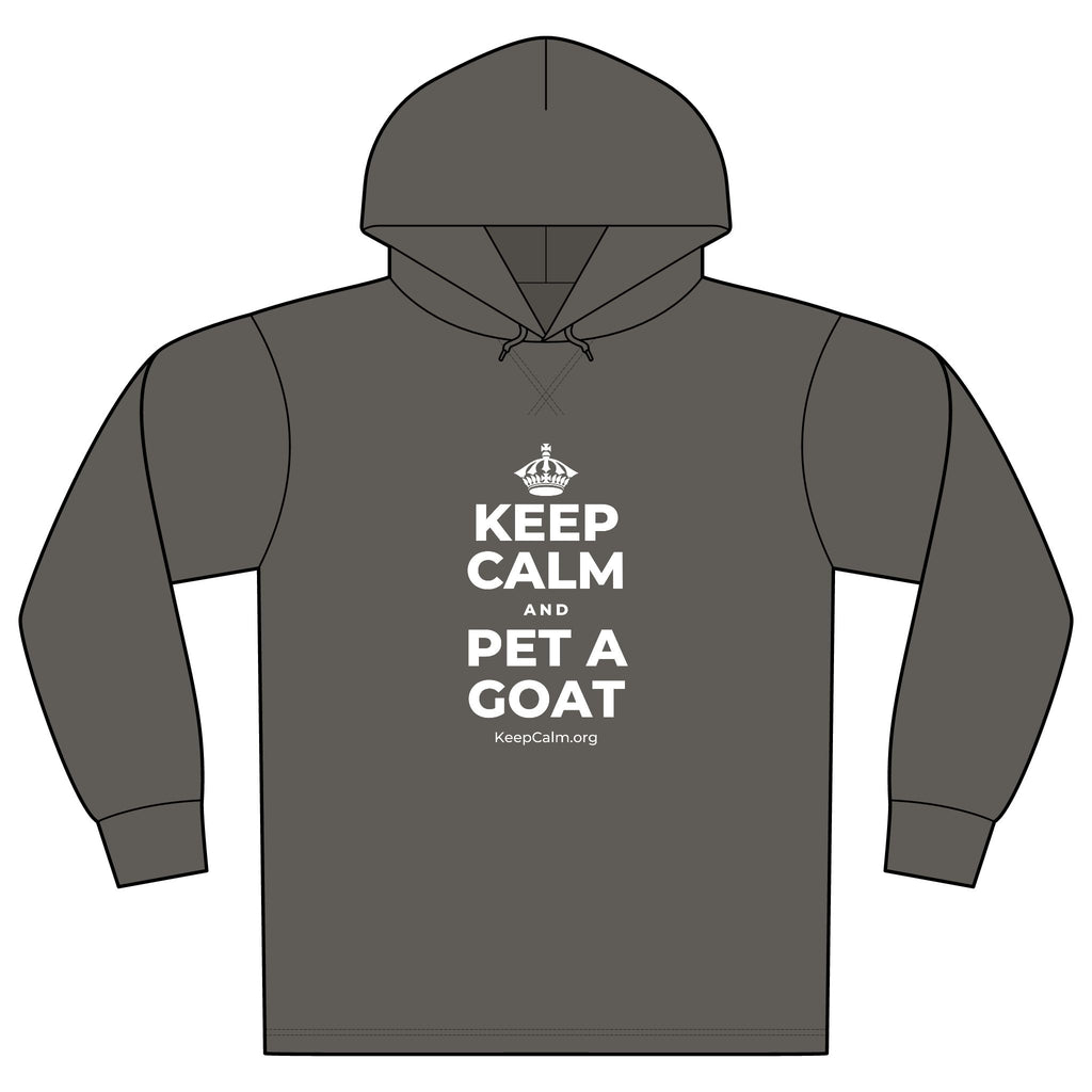 KEEP CALM AND PET A GOAT Organic Hoodie Tee