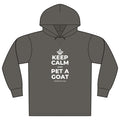 KEEP CALM AND PET A GOAT Organic Hoodie Tee