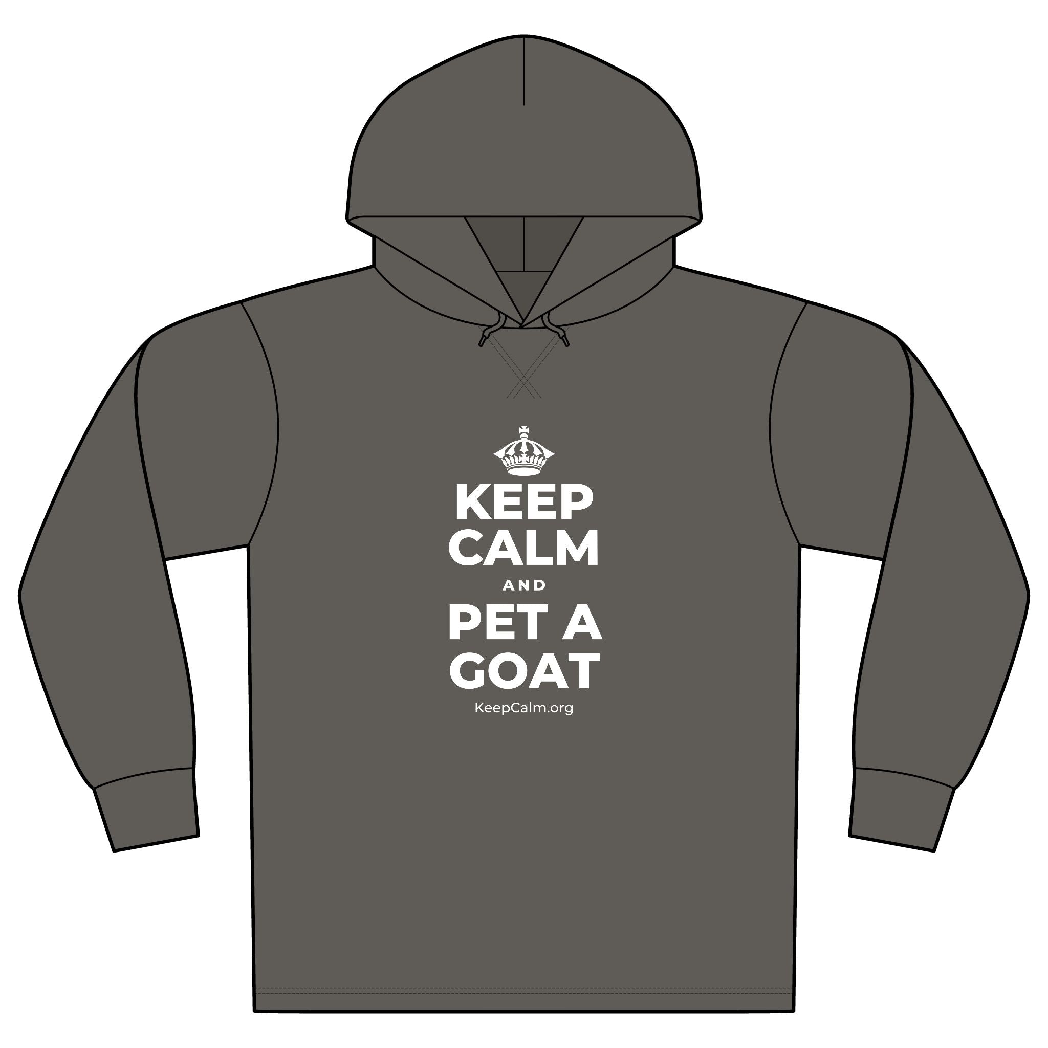 KEEP CALM AND PET A GOAT Organic Hoodie Tee