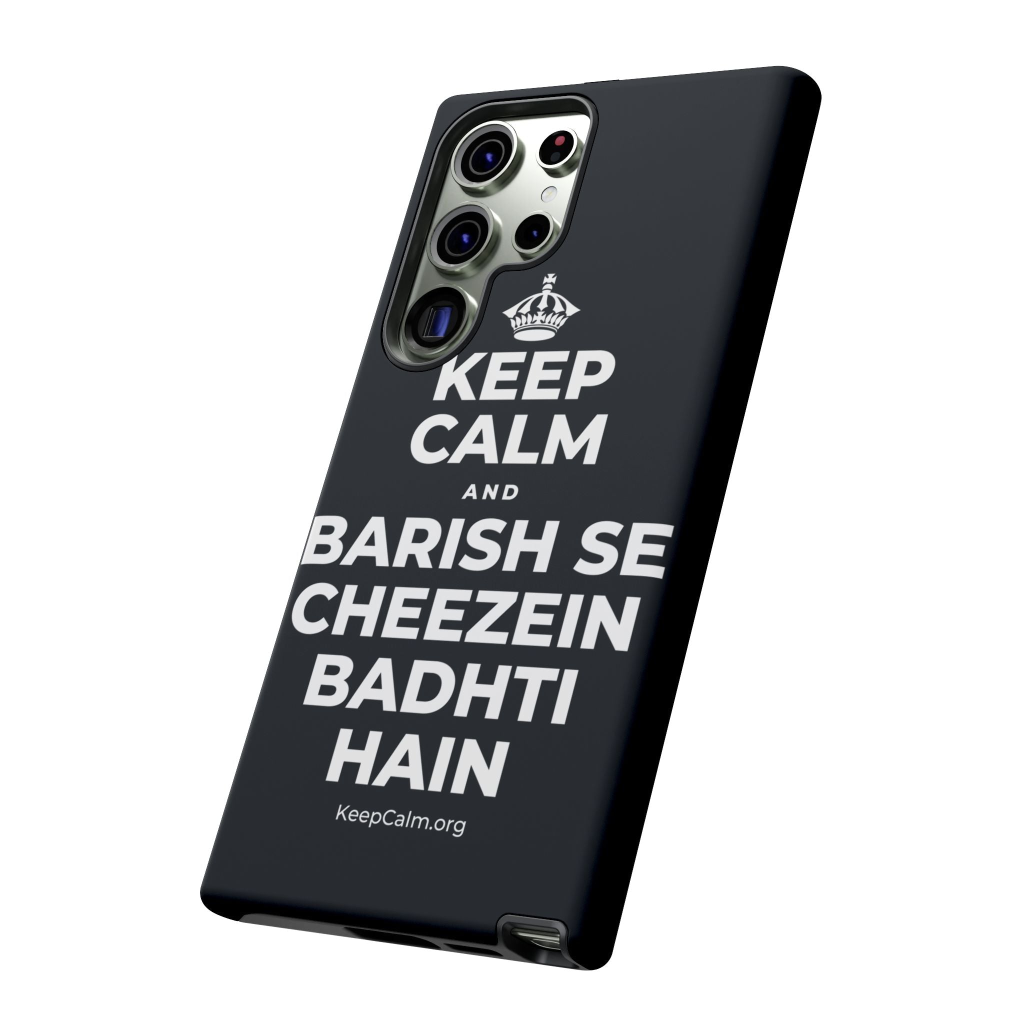 KEEP CALM AND BARISH SE CHEEZEIN BADHTI HAIN Phone Case (Dark)