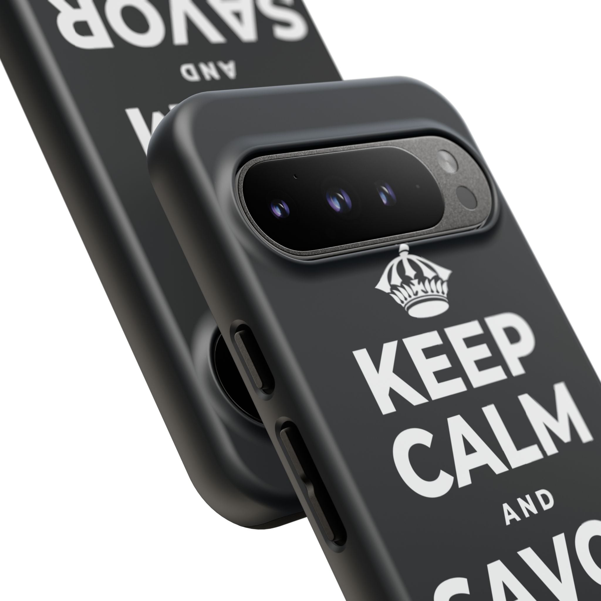 KEEP CALM AND SAVOR THIS MOMENT Phone Case (Dark)