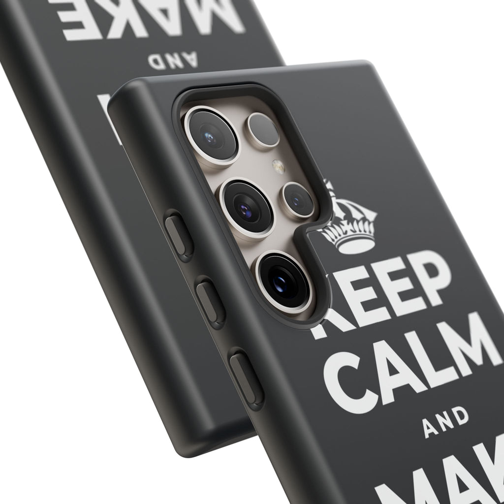 KEEP CALM AND MAKE TODAY GENTLE Phone Case (Dark)