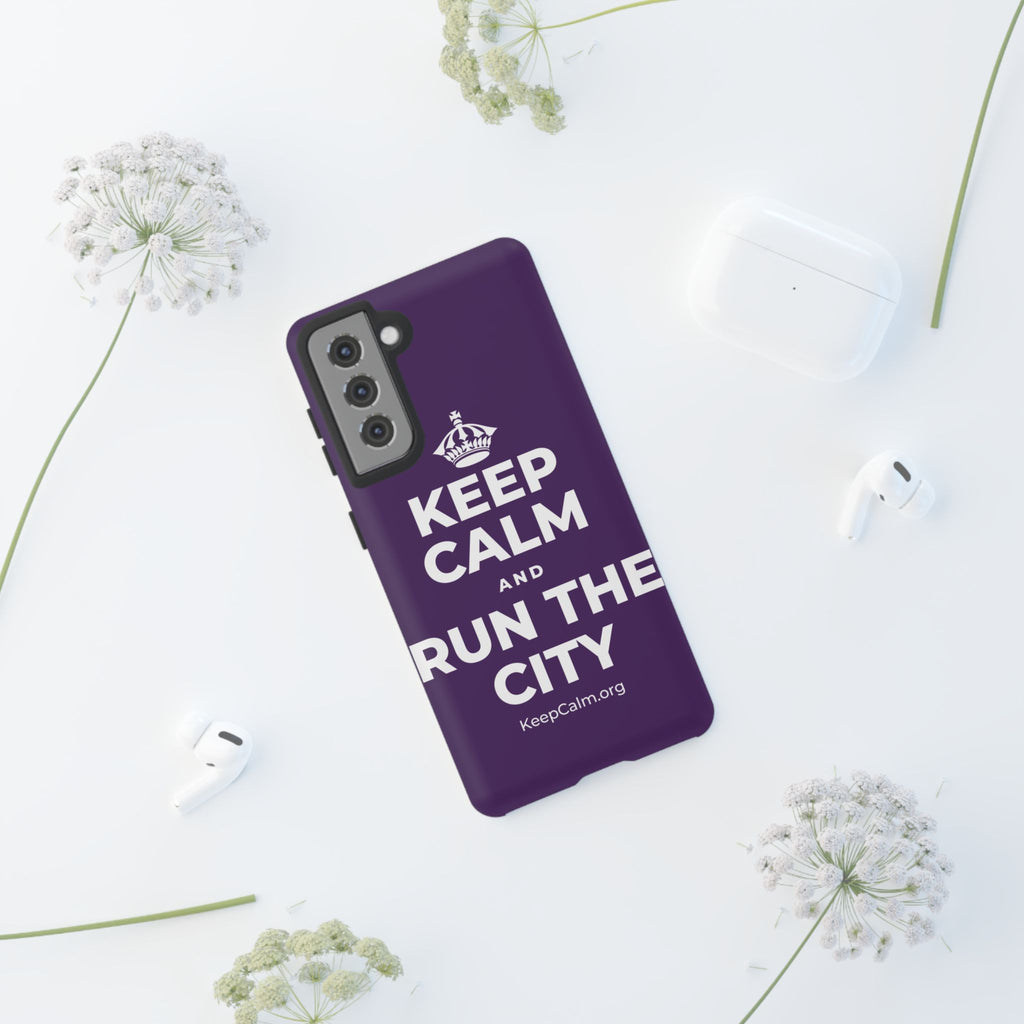 KEEP CALM AND RUN THE CITY Phone Case
