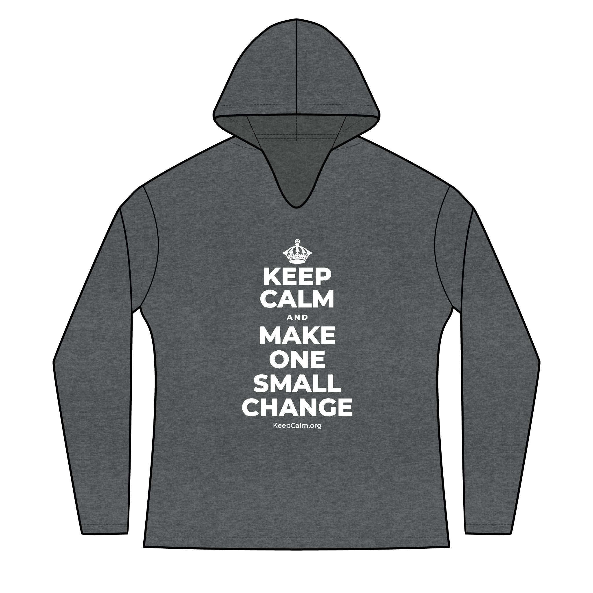 KEEP CALM AND MAKE ONE SMALL CHANGE Women's Long Sleeve Hoodie