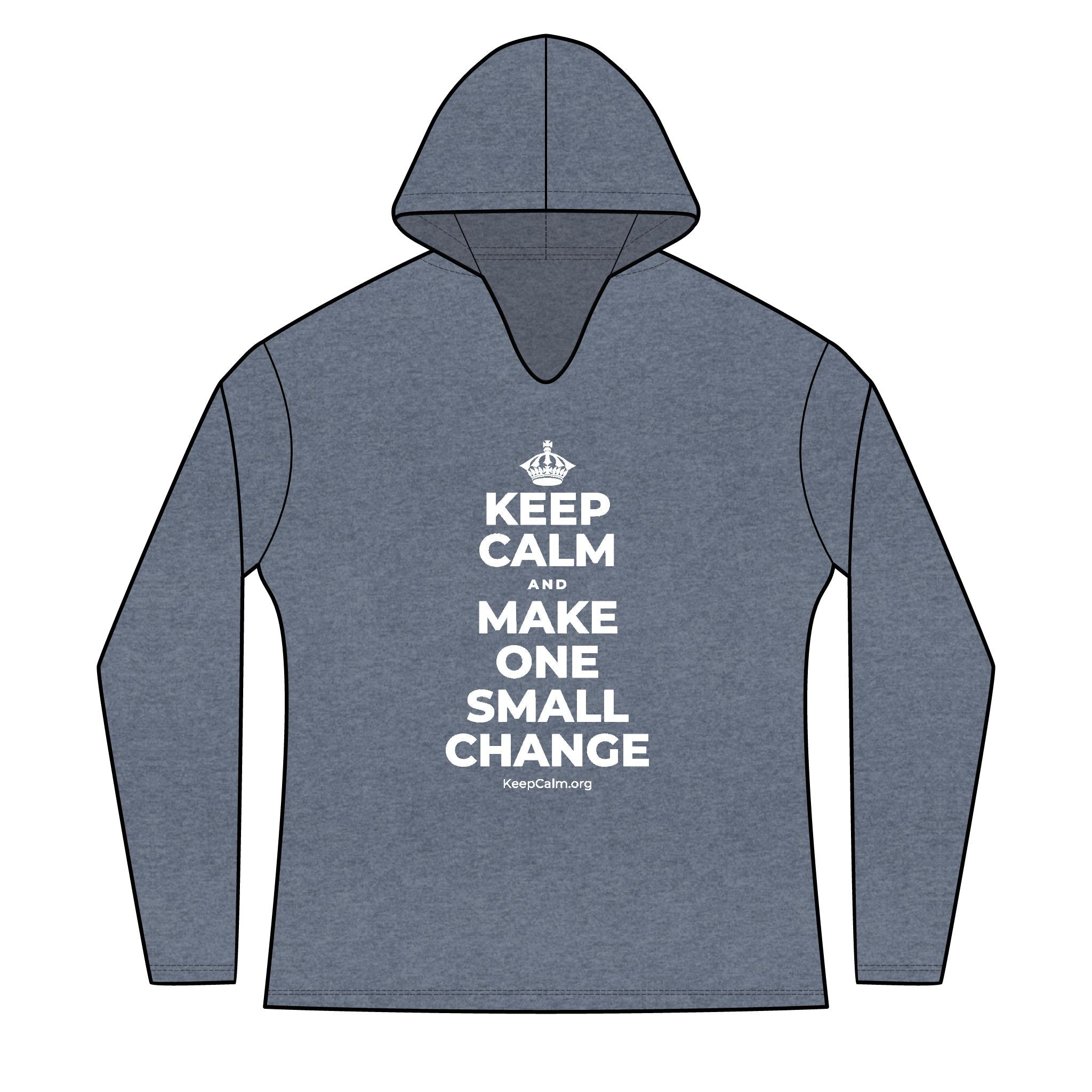 KEEP CALM AND MAKE ONE SMALL CHANGE Women's Long Sleeve Hoodie