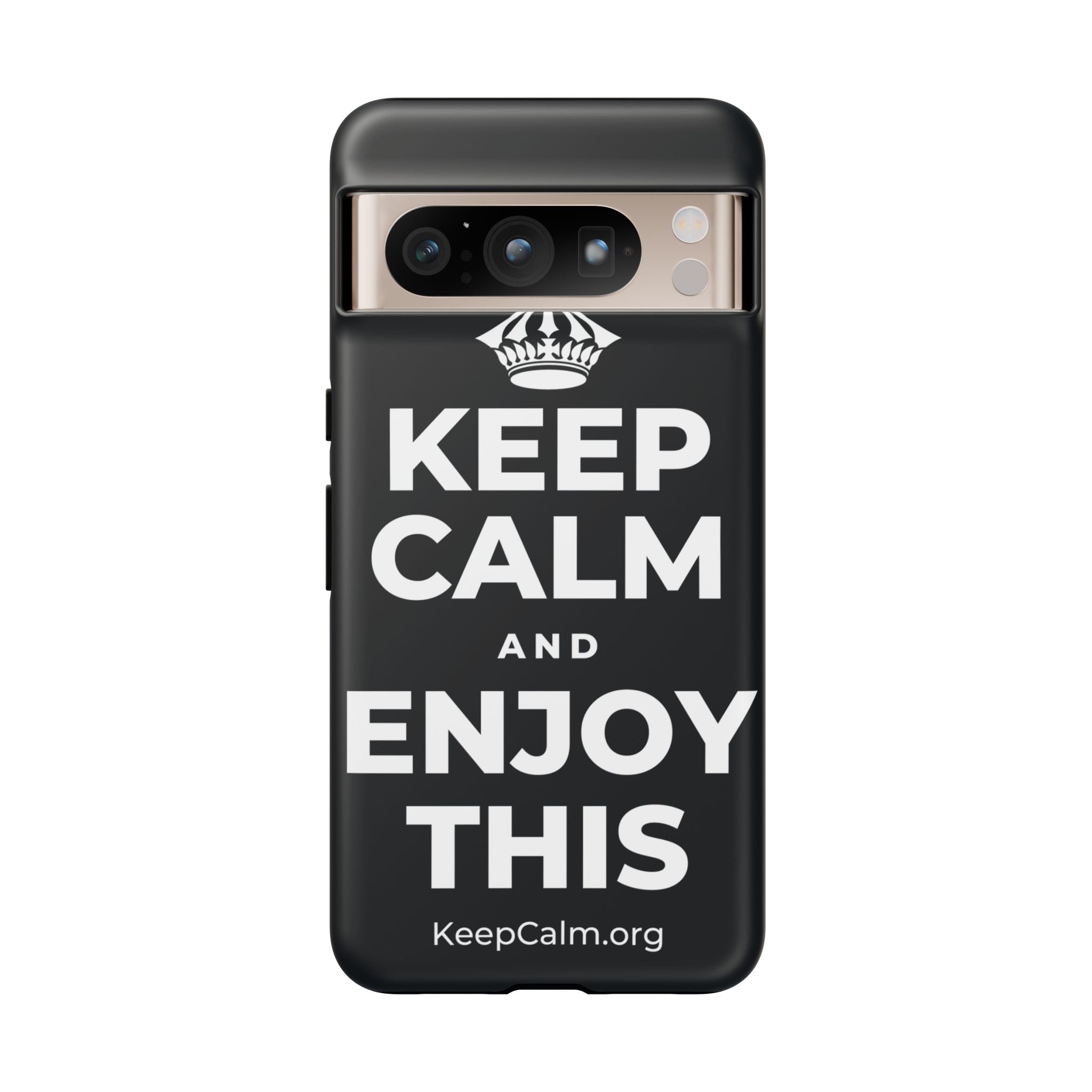 KEEP CALM AND ENJOY THIS Phone Case (Dark)