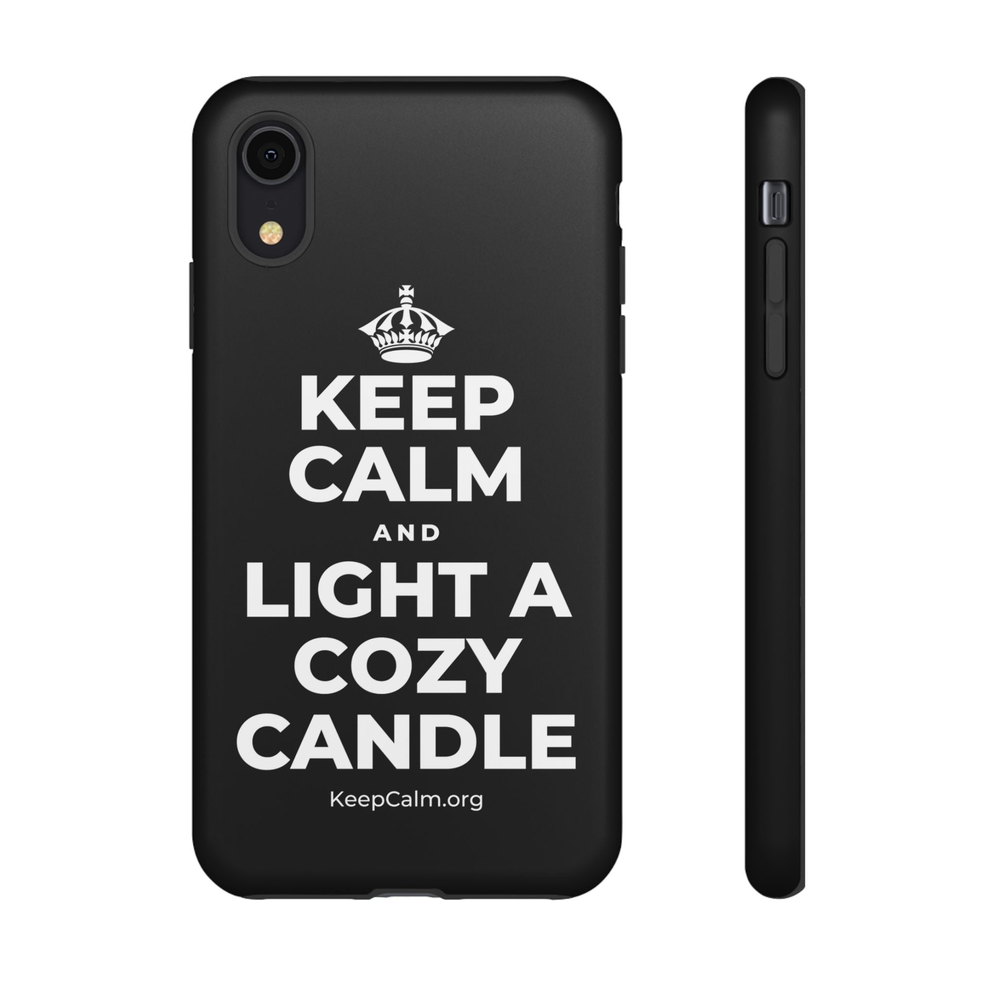 KEEP CALM AND LIGHT A COZY CANDLE Phone Case