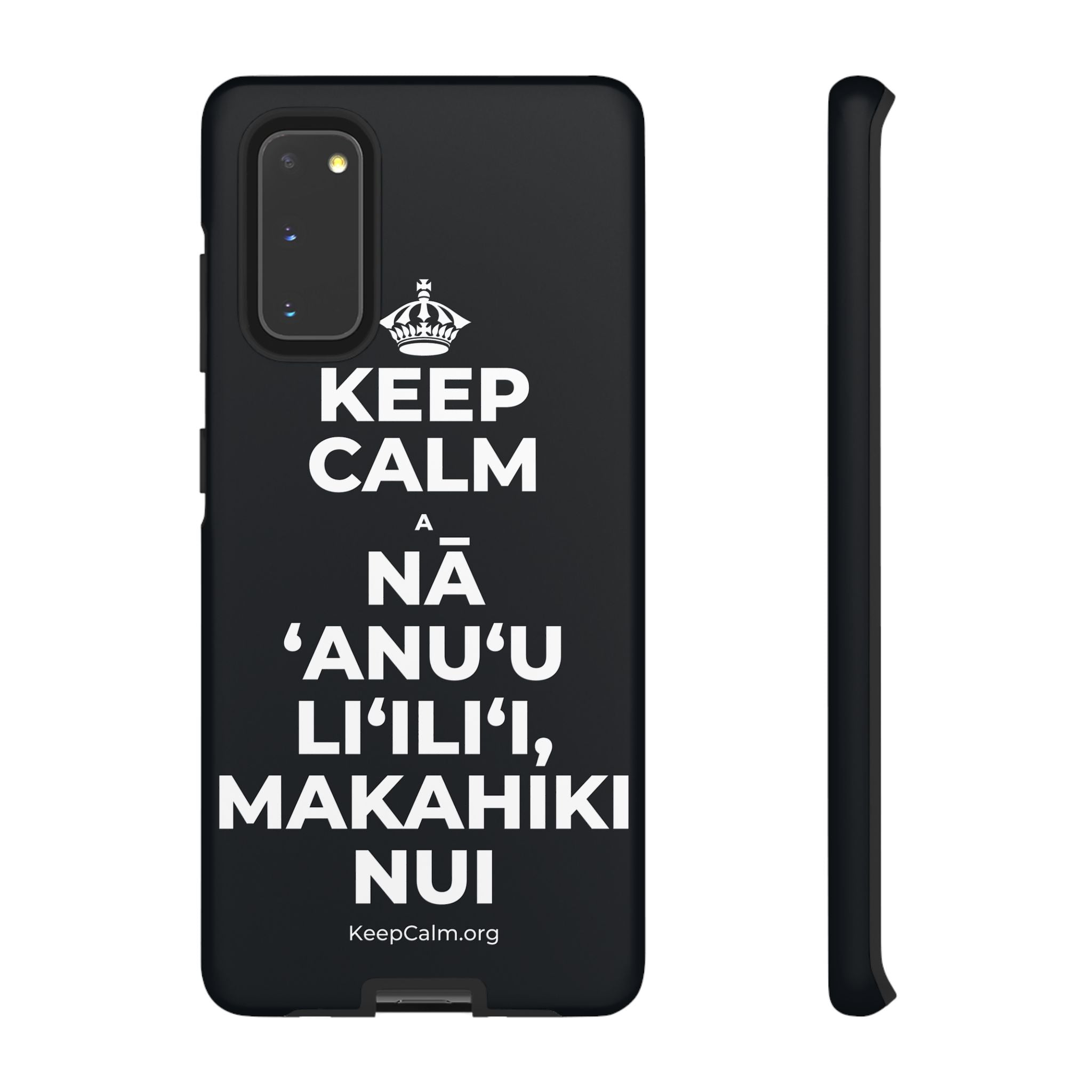 KEEP CALM A NĀ ʻANUʻU LIʻILIʻI, MAKAHIKI NUI Phone Case (Dark)