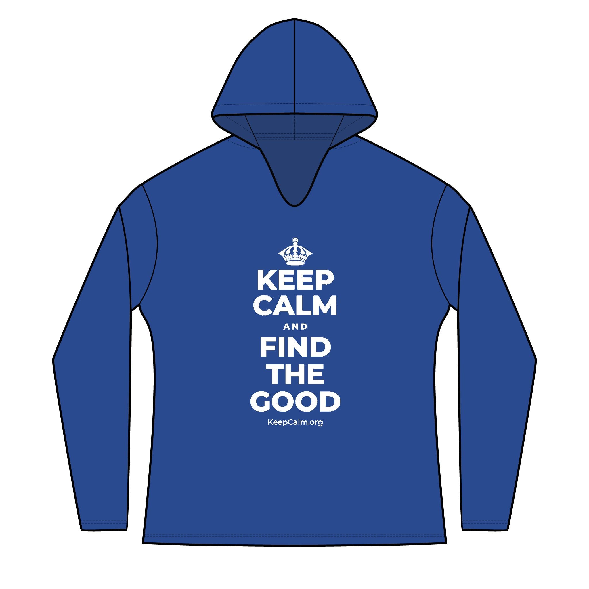 KEEP CALM AND FIND THE GOOD Women's Long Sleeve Hoodie