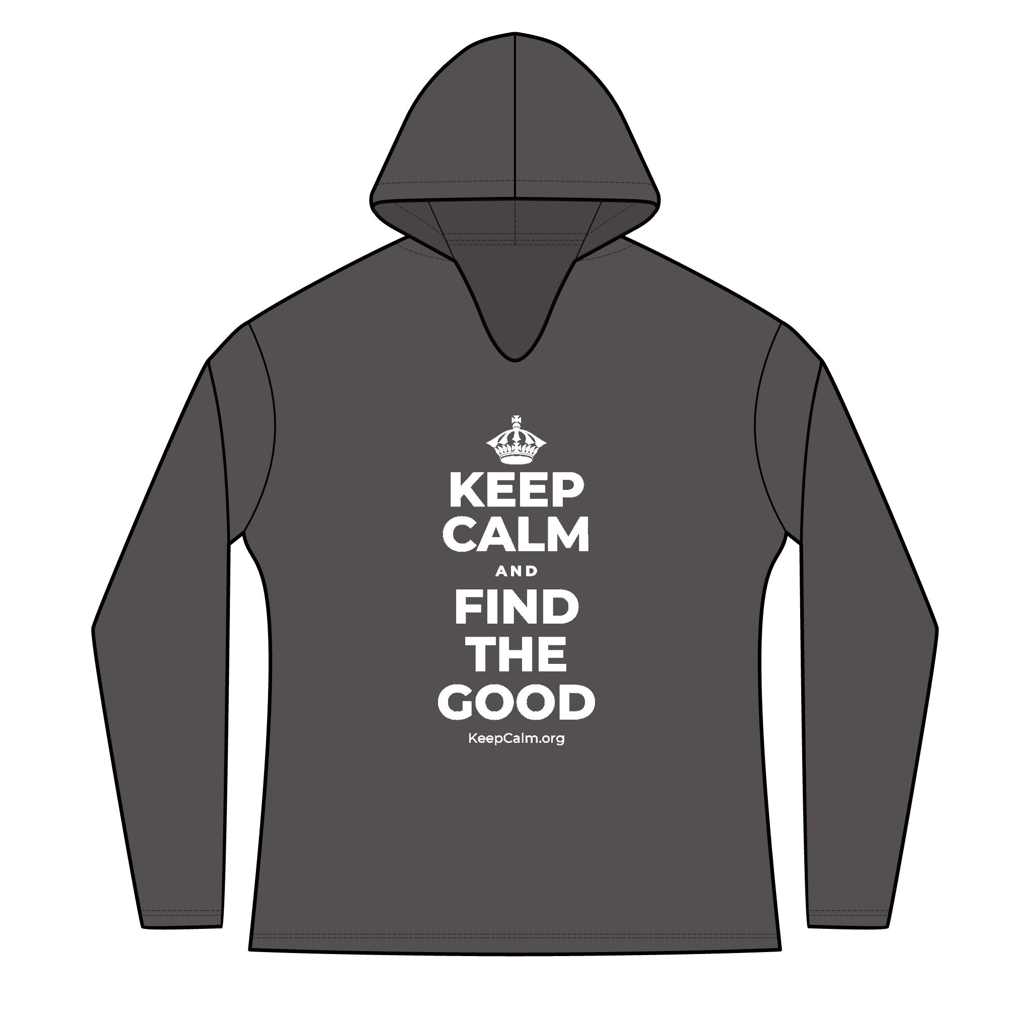 KEEP CALM AND FIND THE GOOD Women's Long Sleeve Hoodie