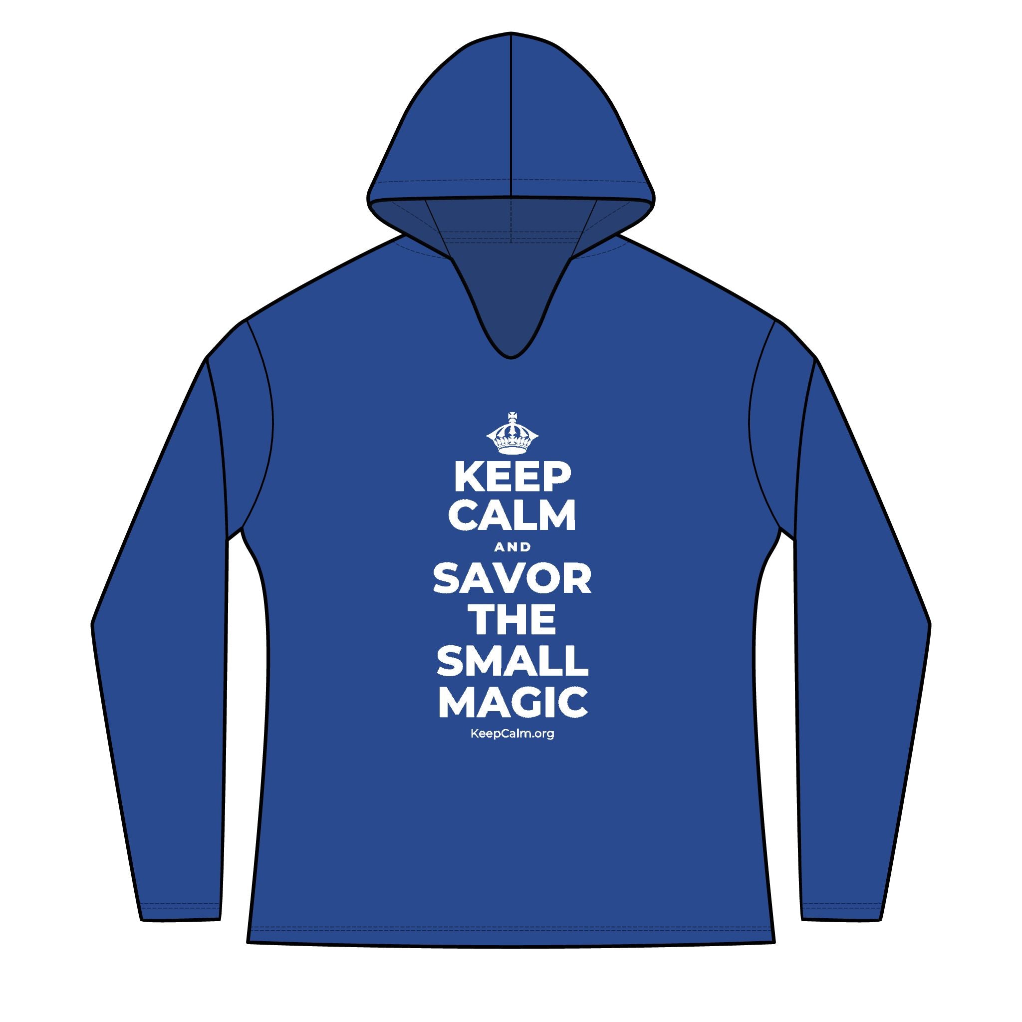 KEEP CALM AND SAVOR THE SMALL MAGIC Women's Long Sleeve Hoodie