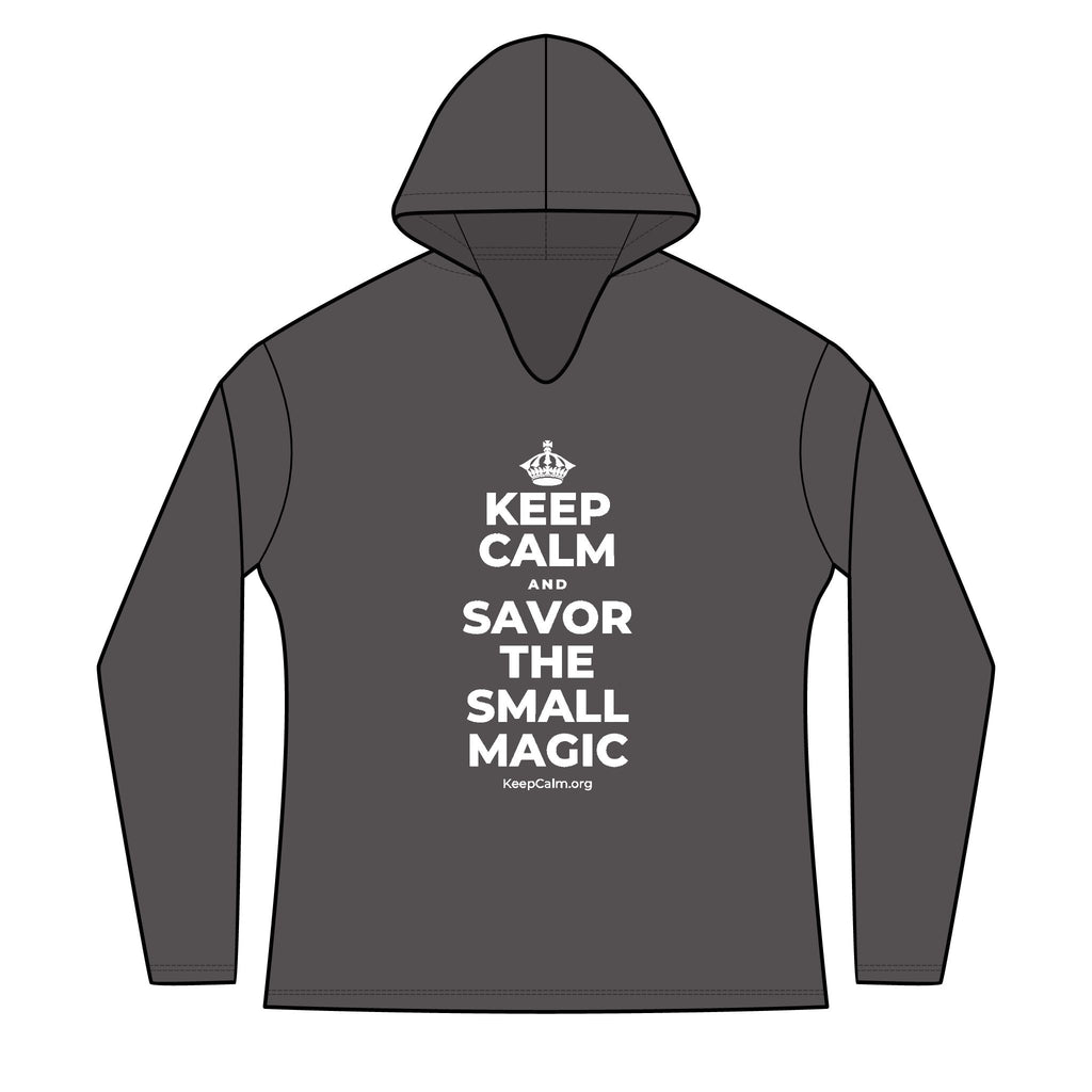KEEP CALM AND SAVOR THE SMALL MAGIC Women's Long Sleeve Hoodie
