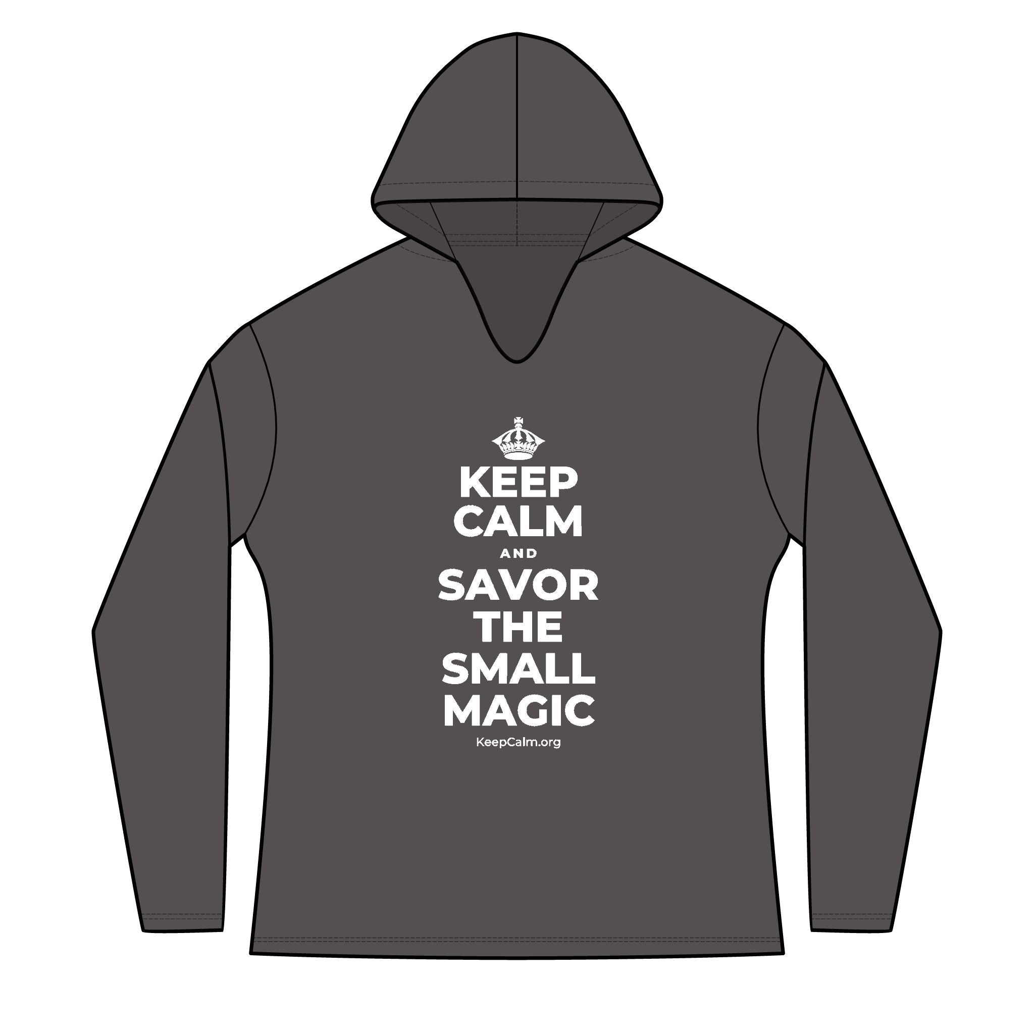 KEEP CALM AND SAVOR THE SMALL MAGIC Women's Long Sleeve Hoodie