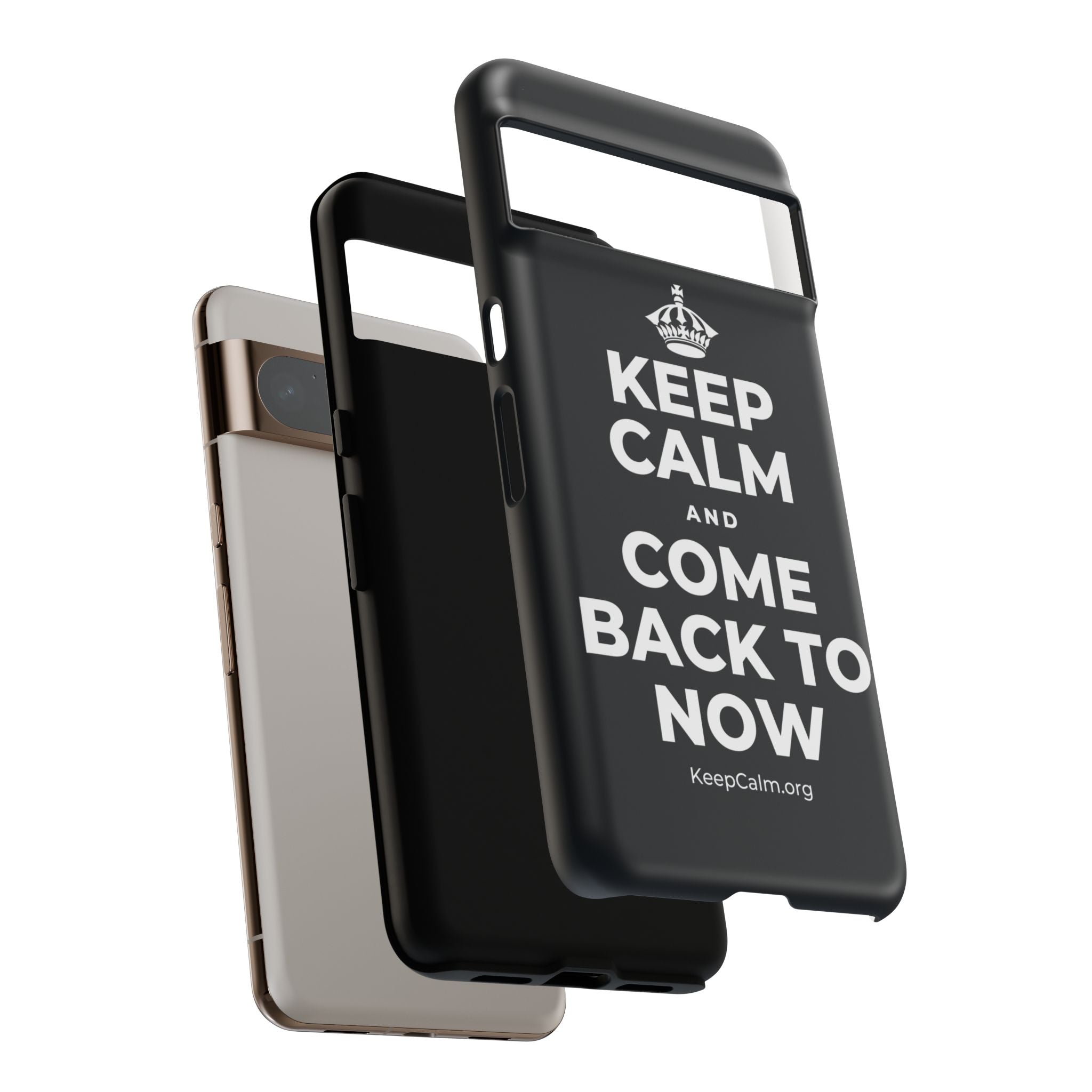 KEEP CALM AND COME BACK TO NOW Phone Case (Dark)