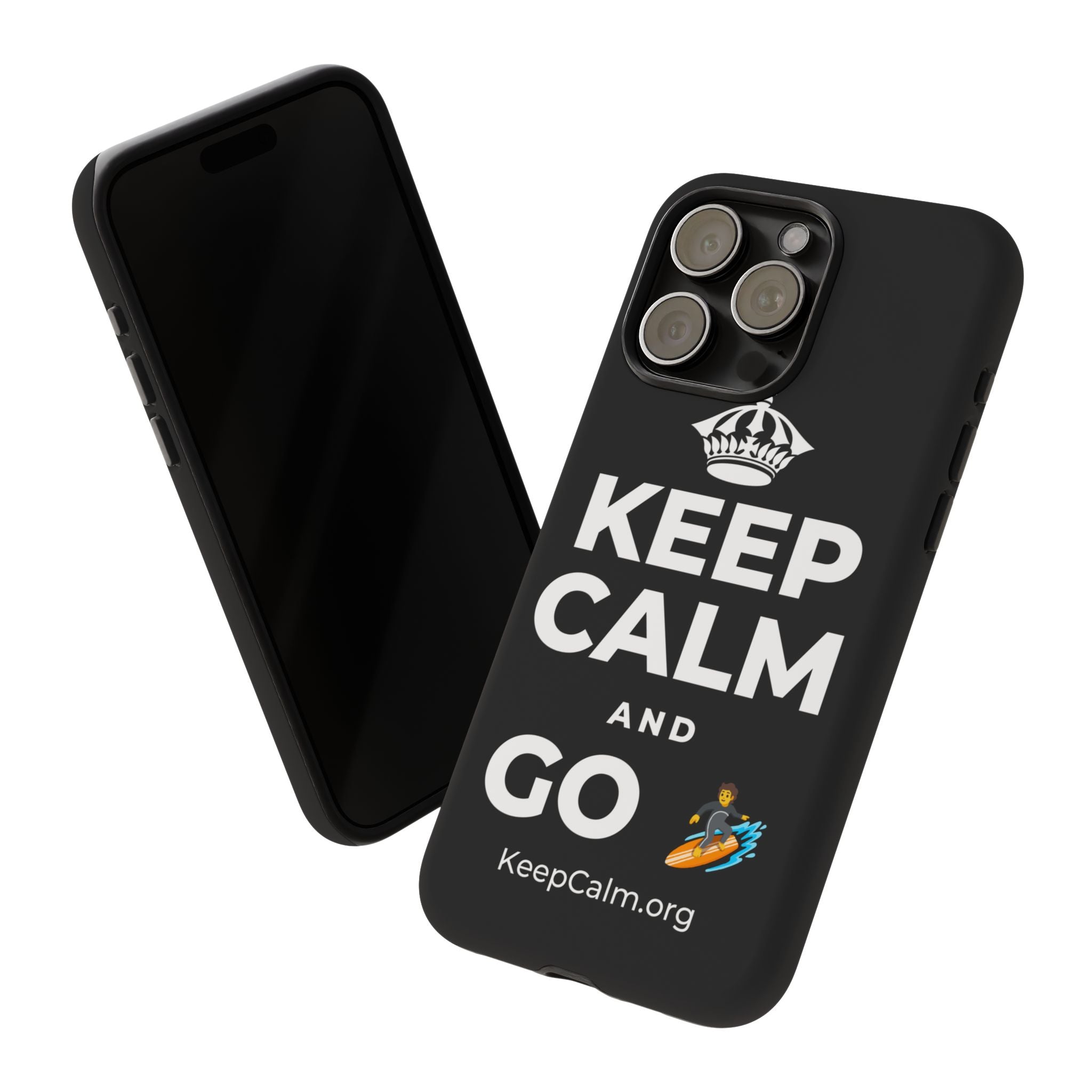 KEEP CALM AND GO 🏄 Phone Case