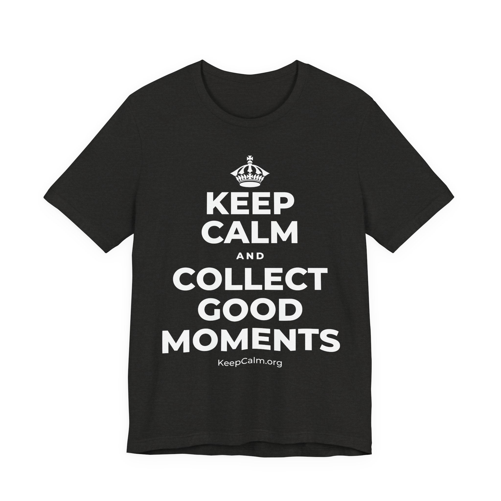 KEEP CALM AND COLLECT GOOD MOMENTS T-Shirt (Soft Cream–Heather Mauve)