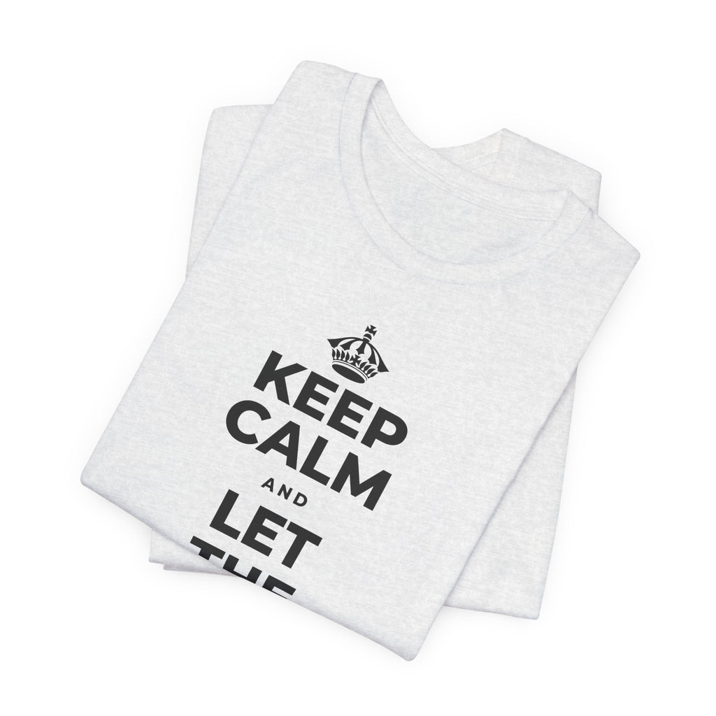 KEEP CALM AND LET THE TO-DO LIST WAIT T-Shirt (Soft Cream–Heather Mauve)